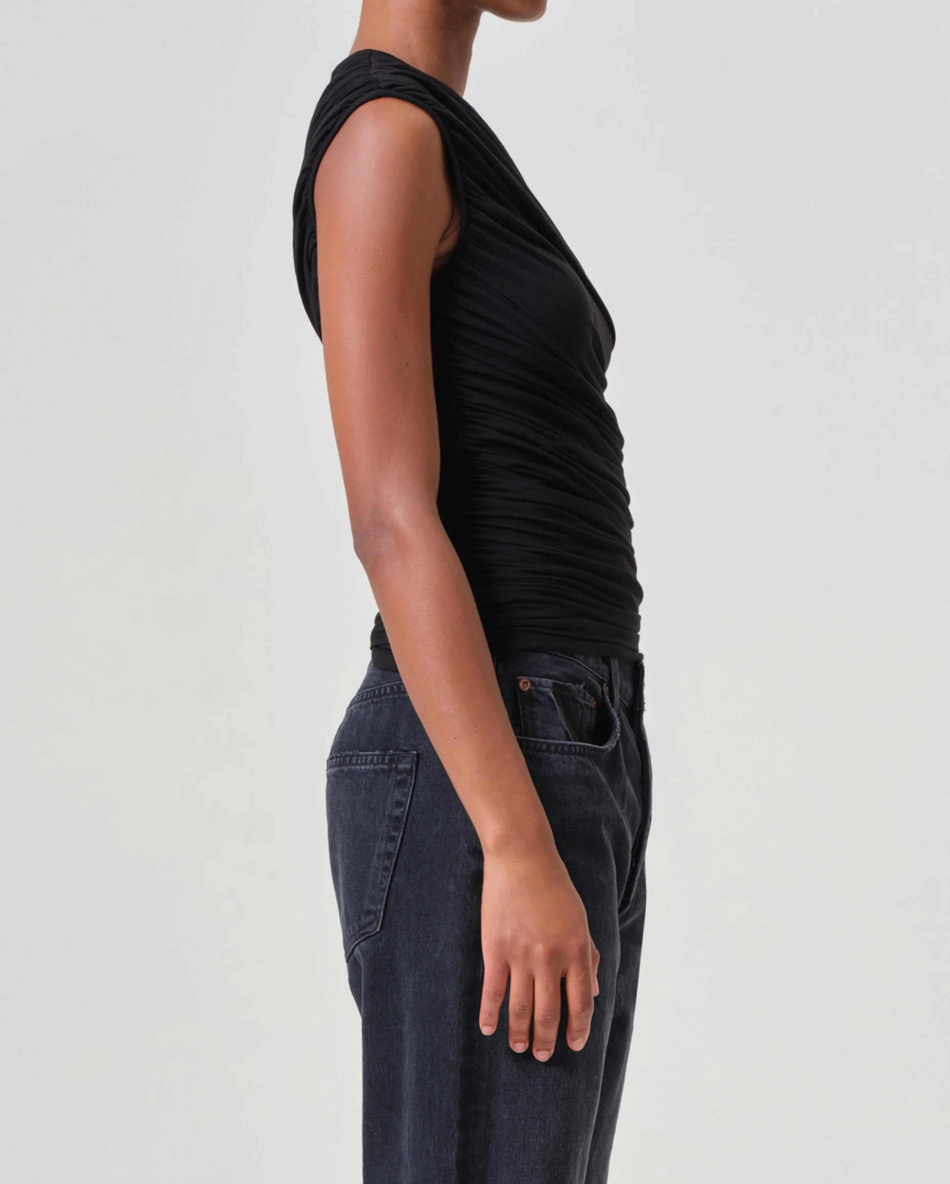 ESTER TWIST TANK / BLACK - Image 3