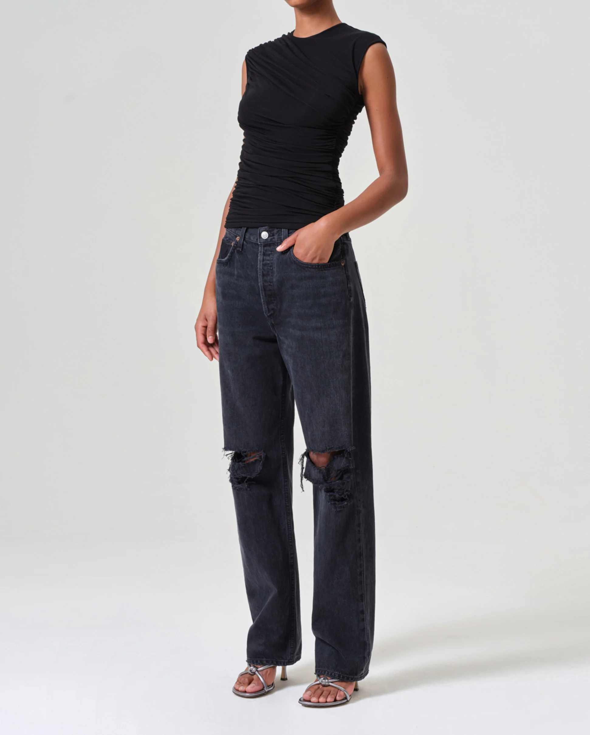 ESTER TWIST TANK / BLACK - Image 6