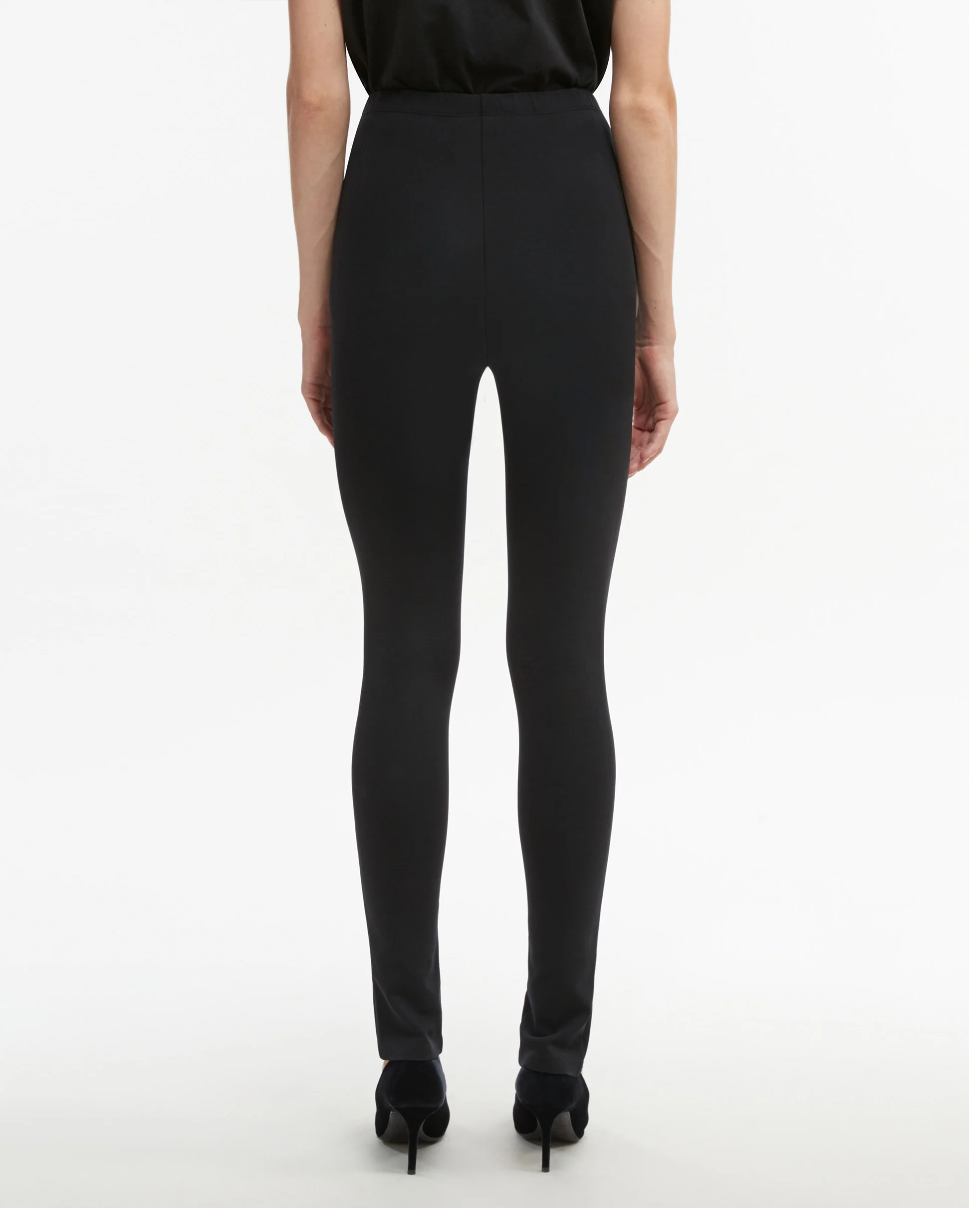 FRONT ZIP LEGGING / BLACK - Image 3