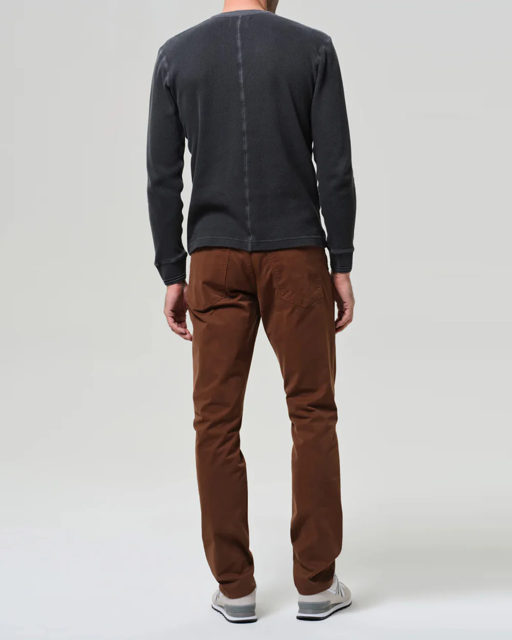 GAGE CLASSIC STRAIGHT FIT CASHMERE TOUCH SATEEN / COGNAC - Image 5