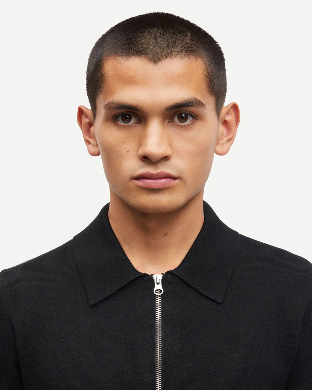 GUNA HALF ZIP 10490 / BLACK - Image 2