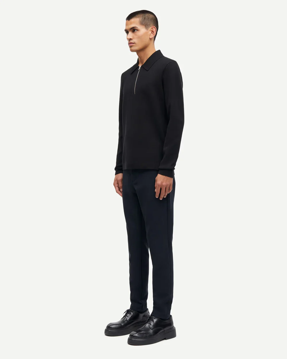 GUNA HALF ZIP 10490 / BLACK - Image 3