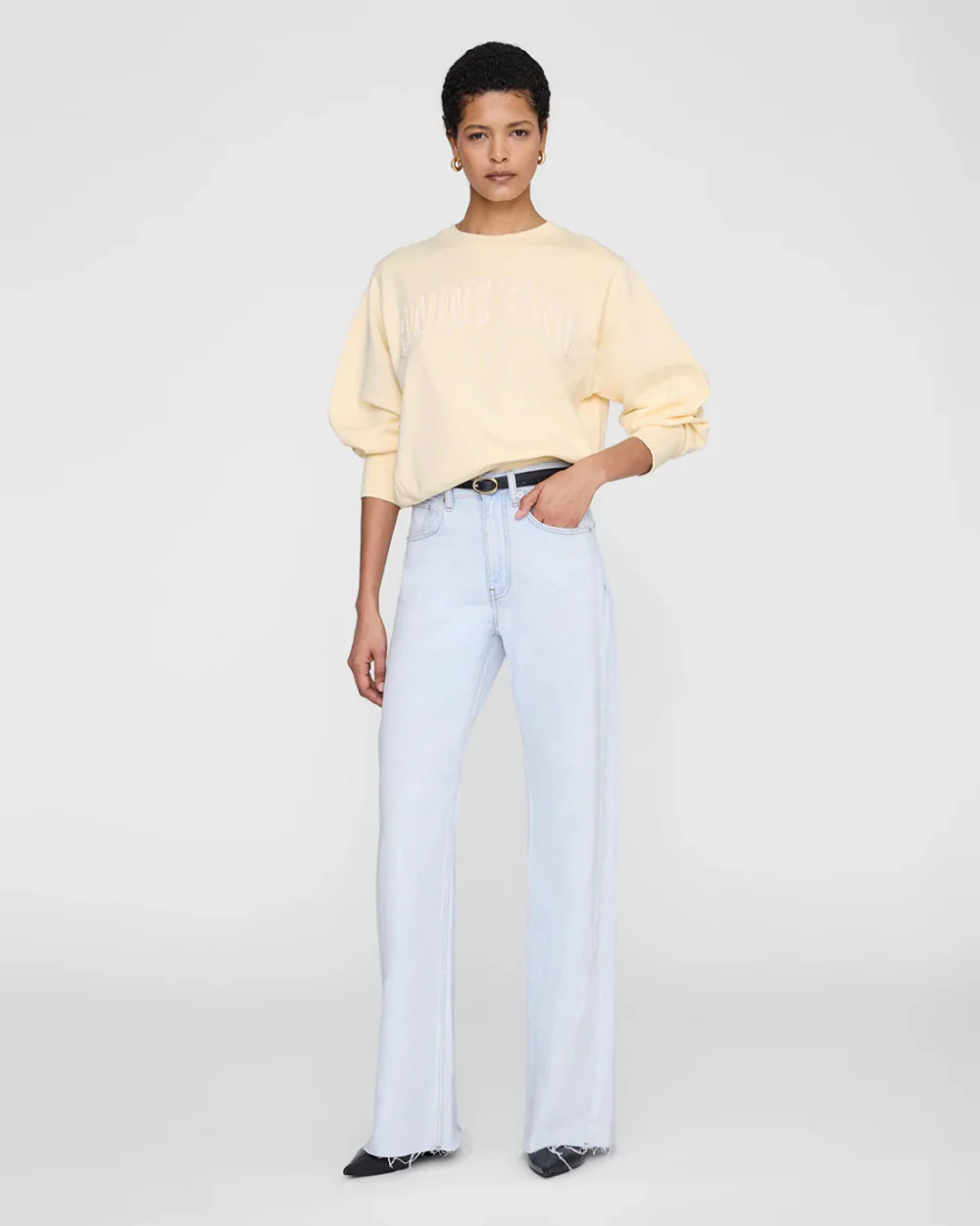 HARRY SHRUNKEN SWEATSHIRT / BUTTERYELLOW