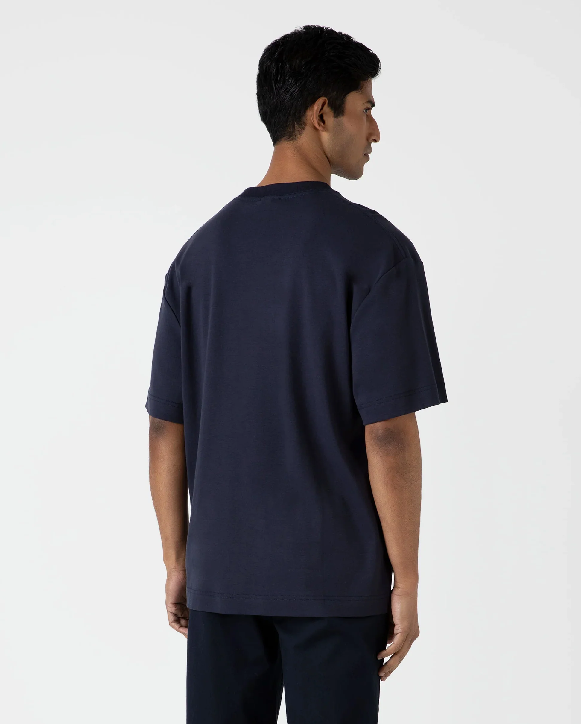 HEAVY WEIGHT OVERSIZED T-SHIRT / NAVY - Image 2