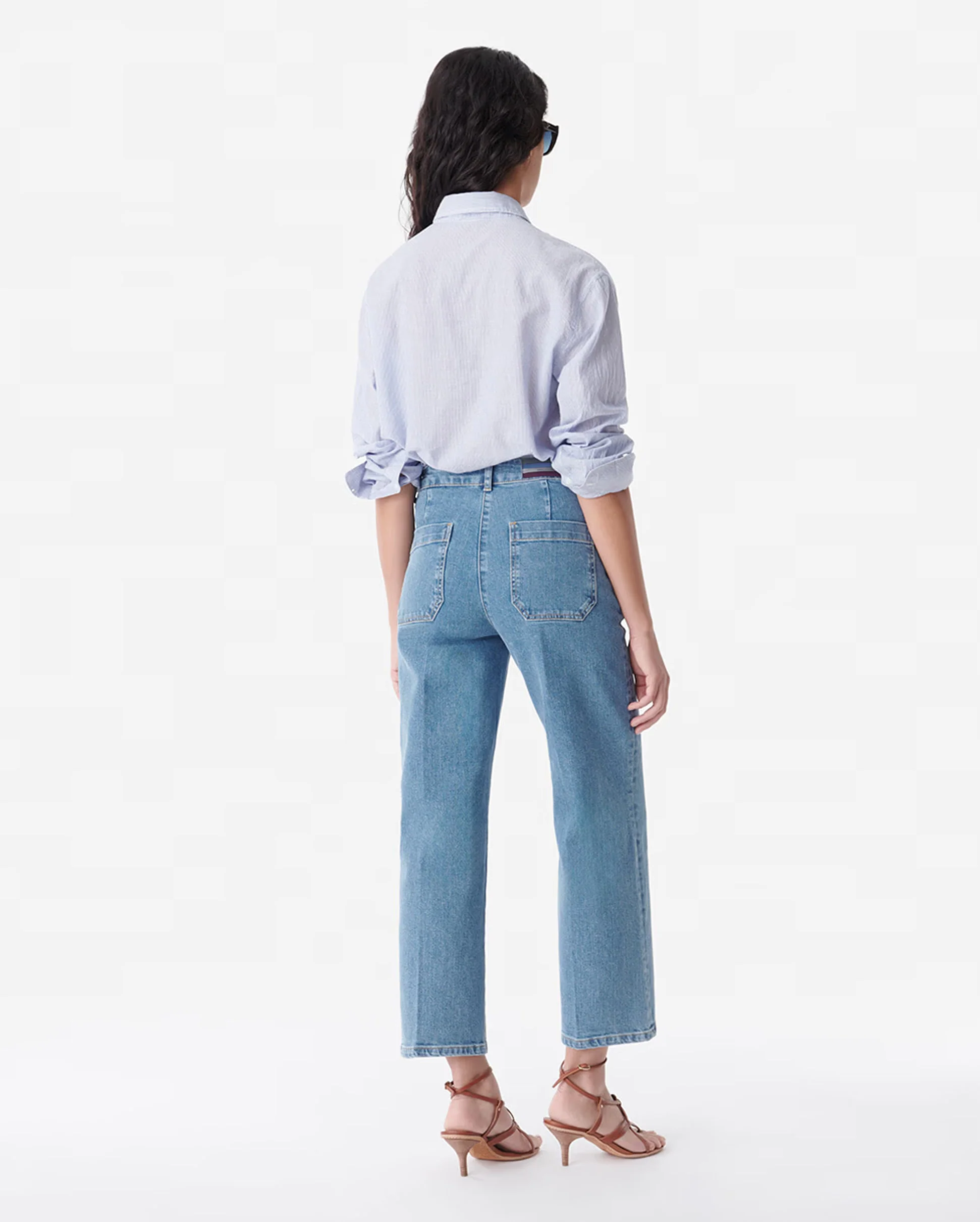 HELIAS CROPPED JEANS / INDIGO CLAIR - Image 3