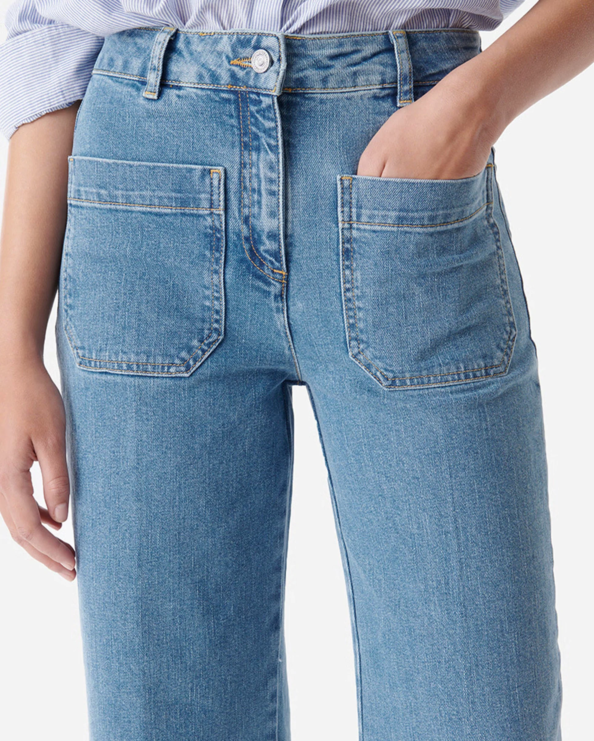 HELIAS CROPPED JEANS / INDIGO CLAIR - Image 4