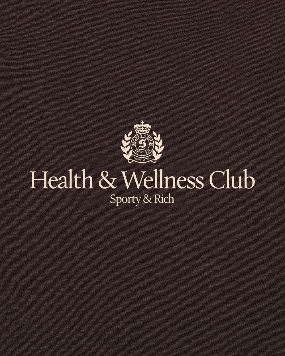 H&W CREST T-SHIRT / CHOCOLATE - Image 3