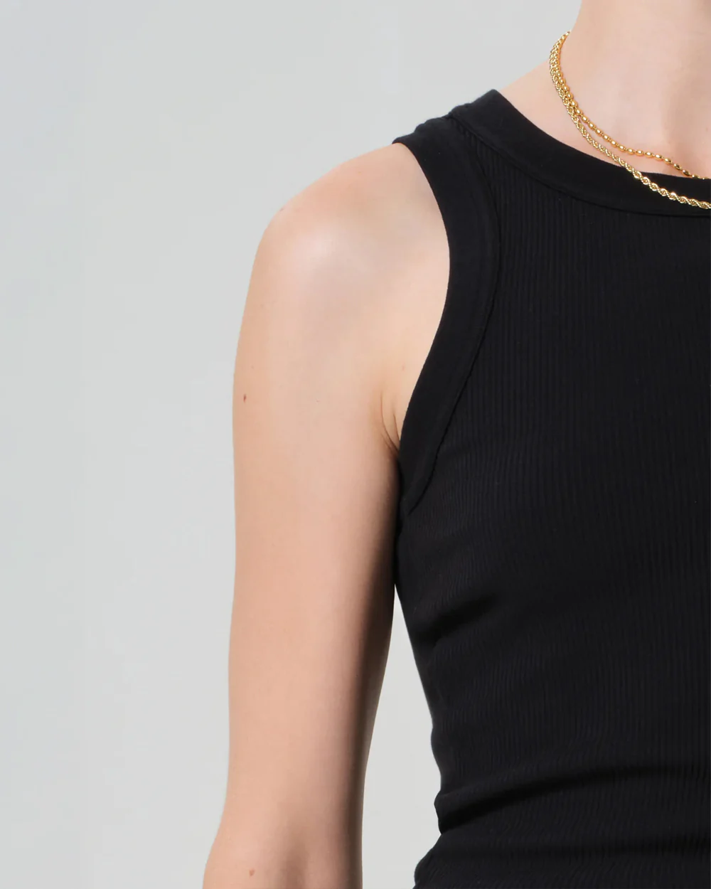 ISABEL RIB TANK / BLACK - Image 3