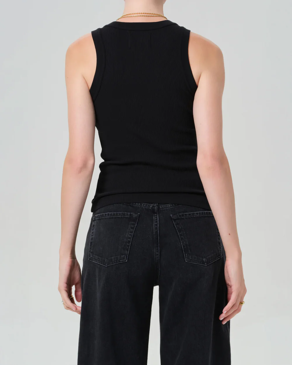ISABEL RIB TANK / BLACK - Image 5