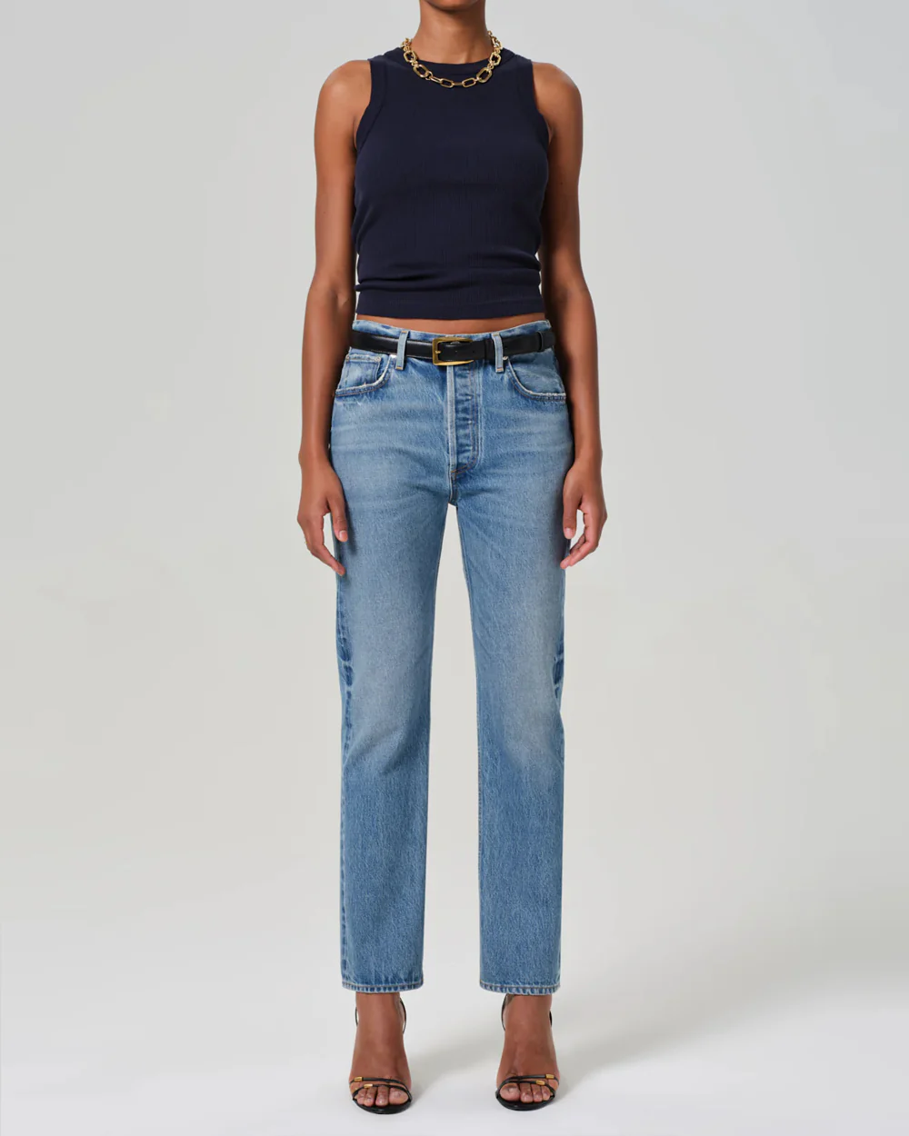 ISABEL RIB TANK / NAVY - Image 2