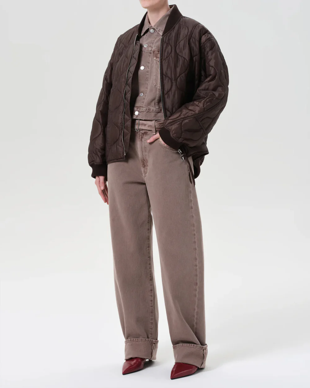 ISLA QUILTED JACKET / BOURBON - Image 5