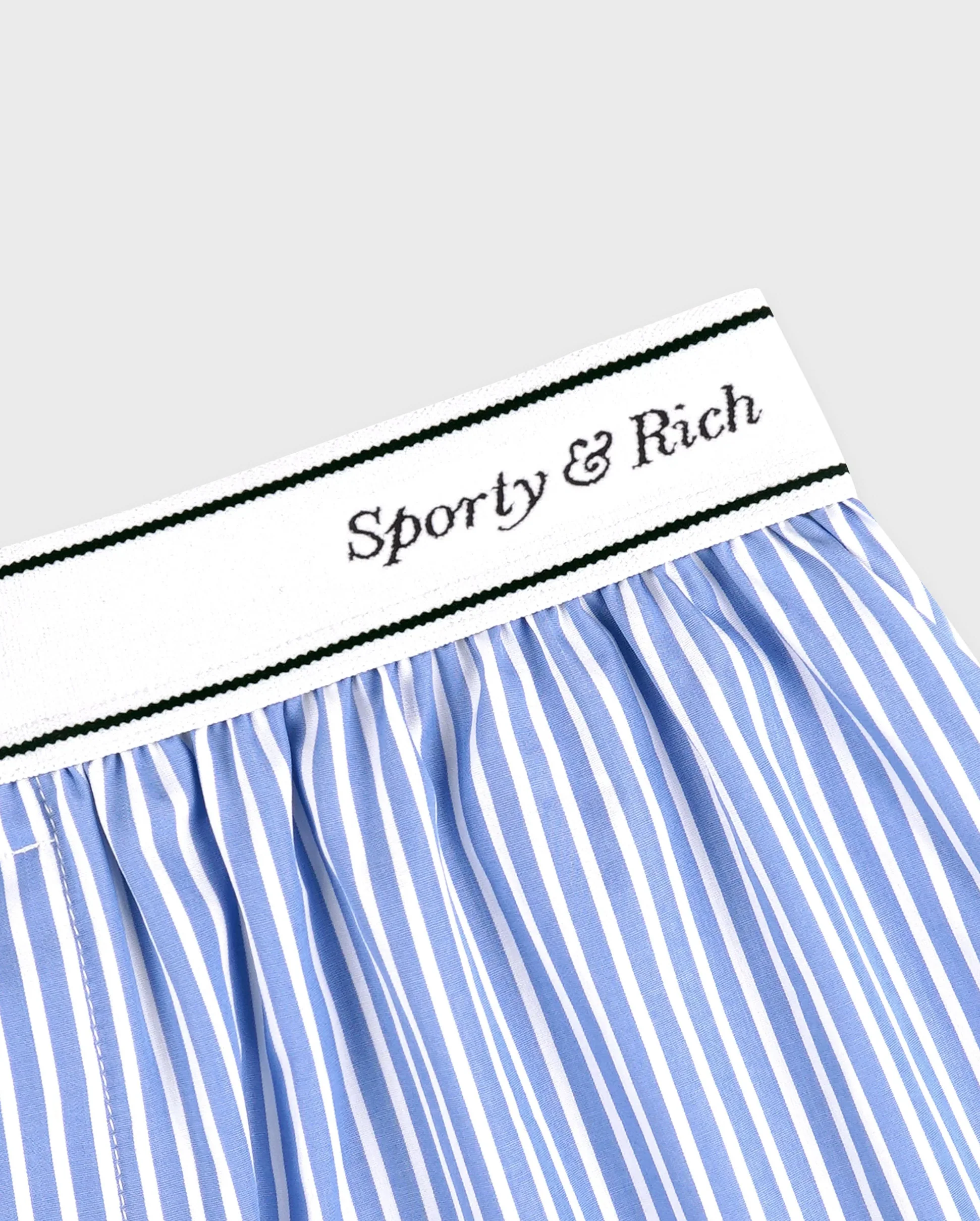 ITALIC LOGO BOXER SHORT / LIGHT BLUE STRIPED - Image 6