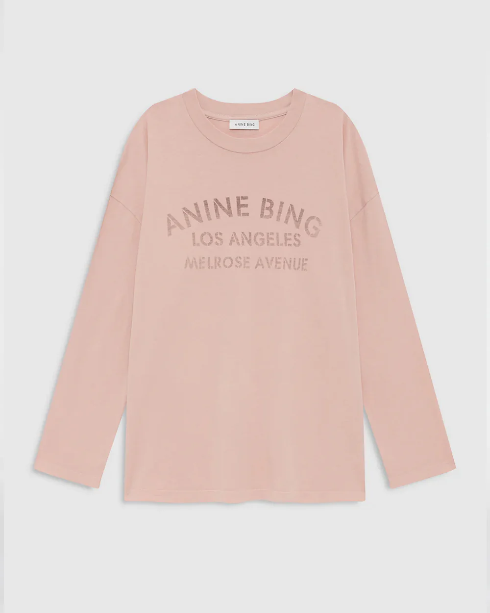 IVAN LONG SLEEVE MELROSE STENCIL / WASHED BLUSHED - Image 2