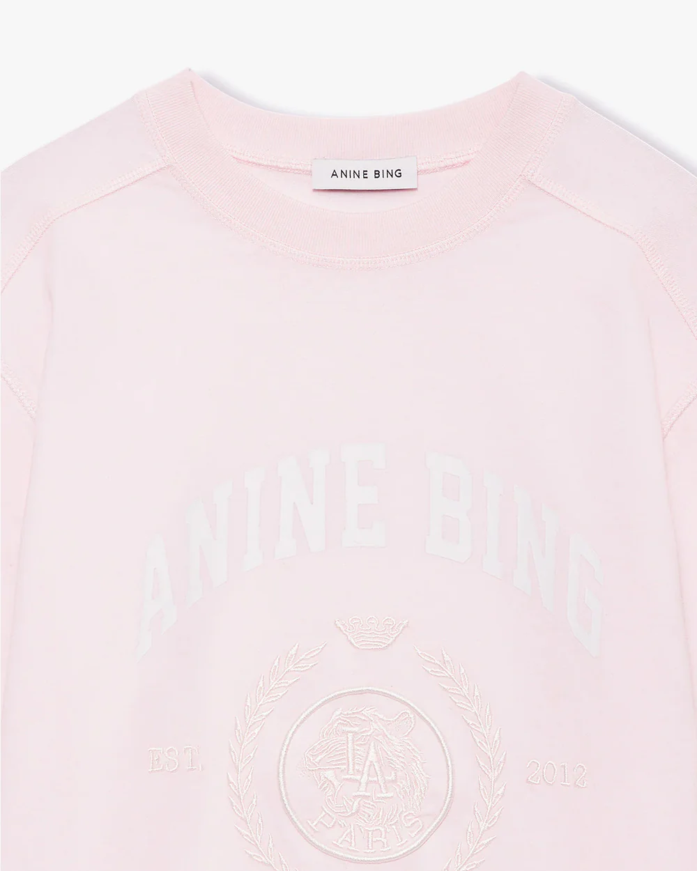 JAYLIN TEE COLLEGIATE / POWDER PINK - Image 5