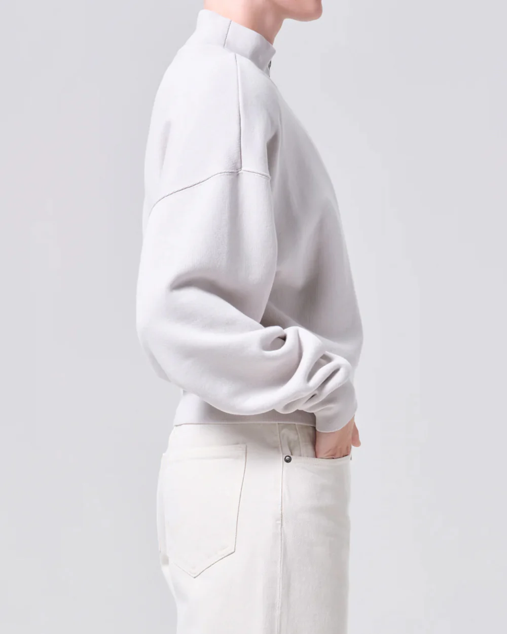 JENSEN ZIP UP / BONE - Image 3