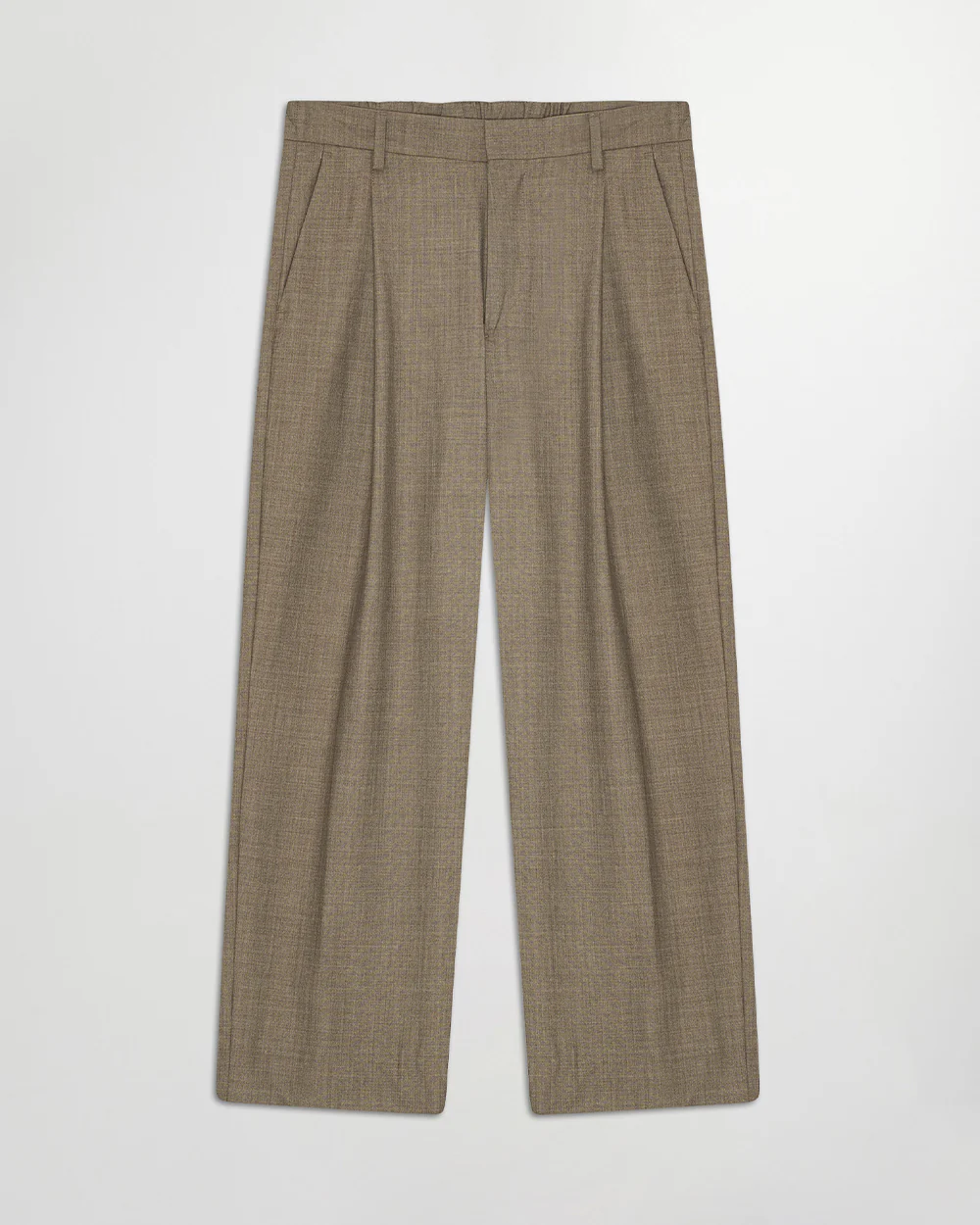 KAY TROUSER 1088 / KHAKI MELANGE - Image 4