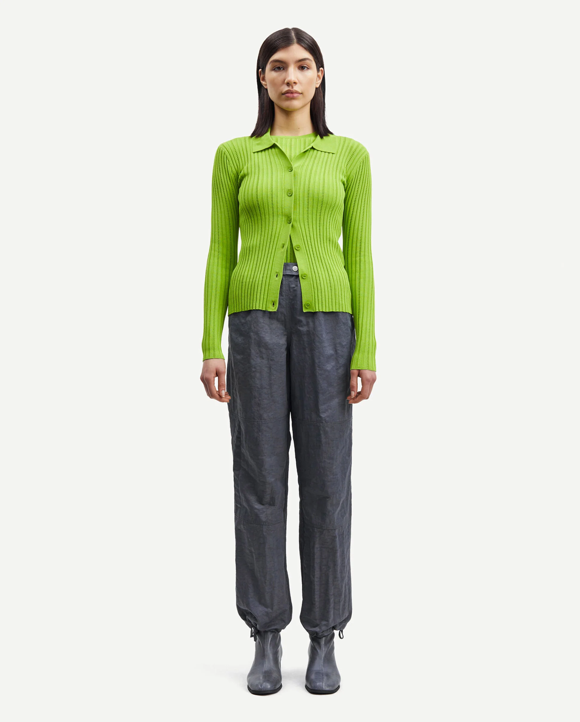 LEA CARDIGAN 15025 / MACAW GREEN - Image 2