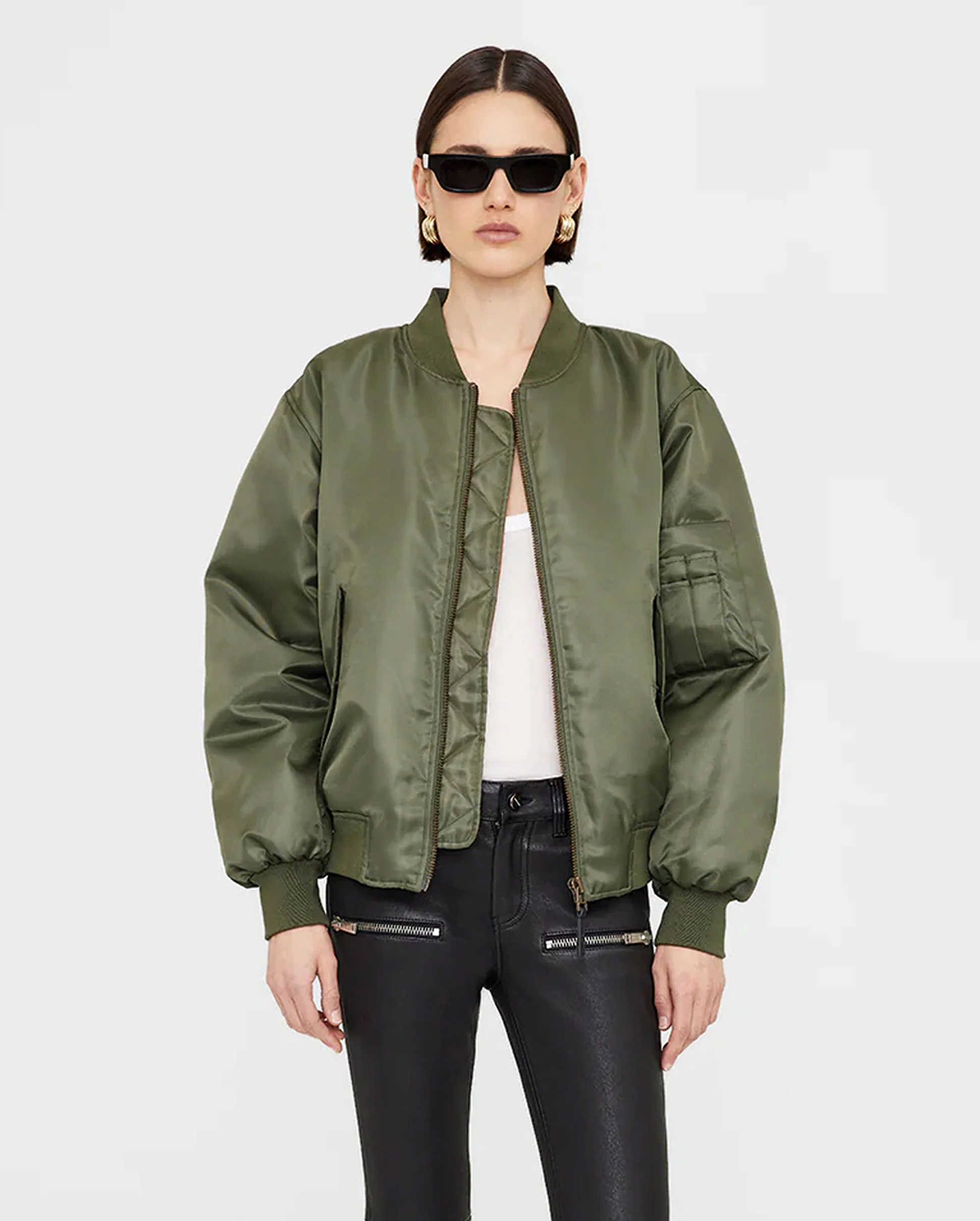 LEON BOMBER / ARMY GREEN - Image 4