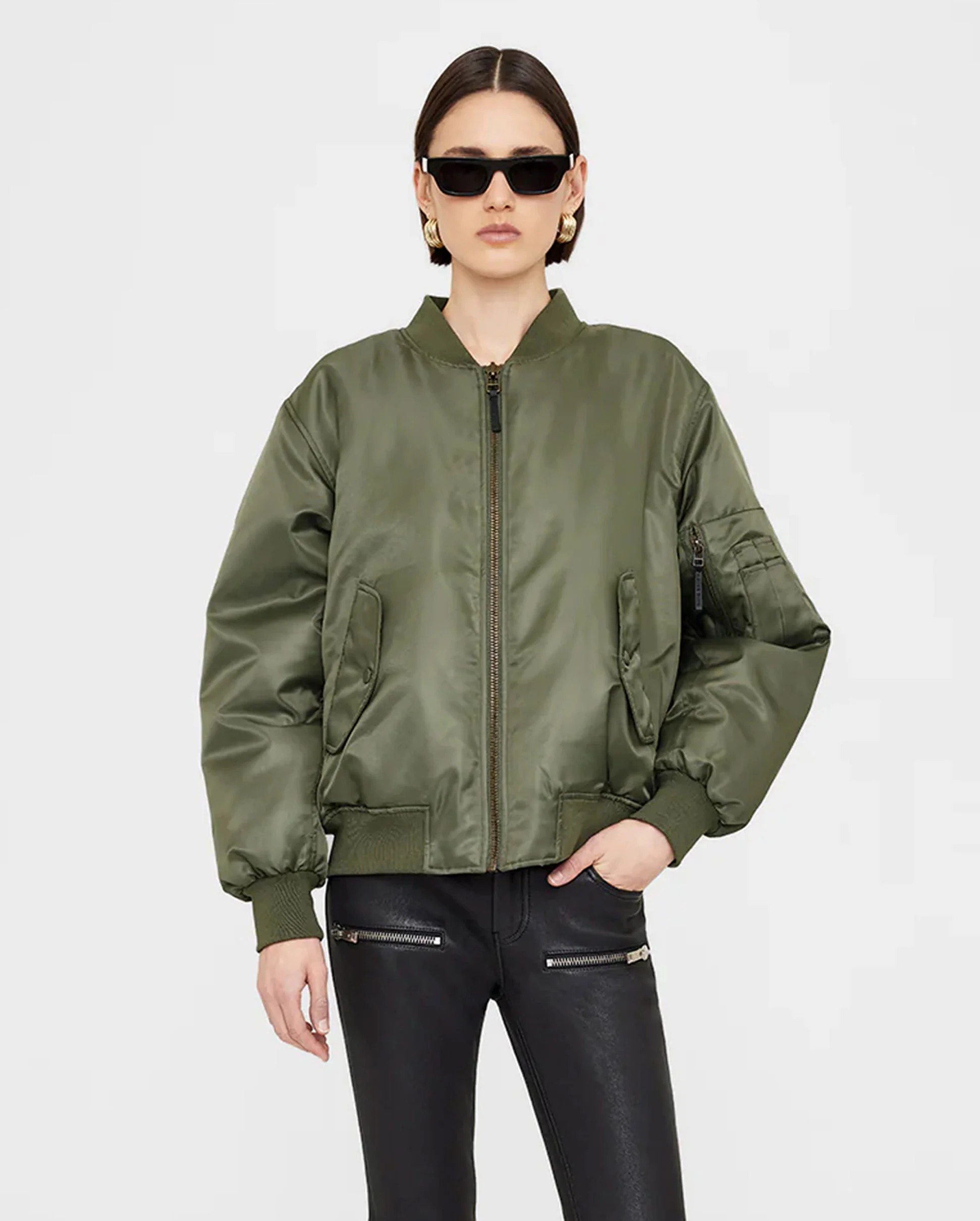 LEON BOMBER / ARMY GREEN - Image 5