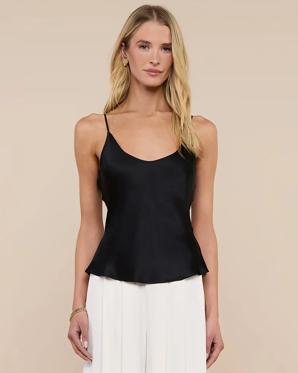 LEXI SILK CAMISOLE / BLACK