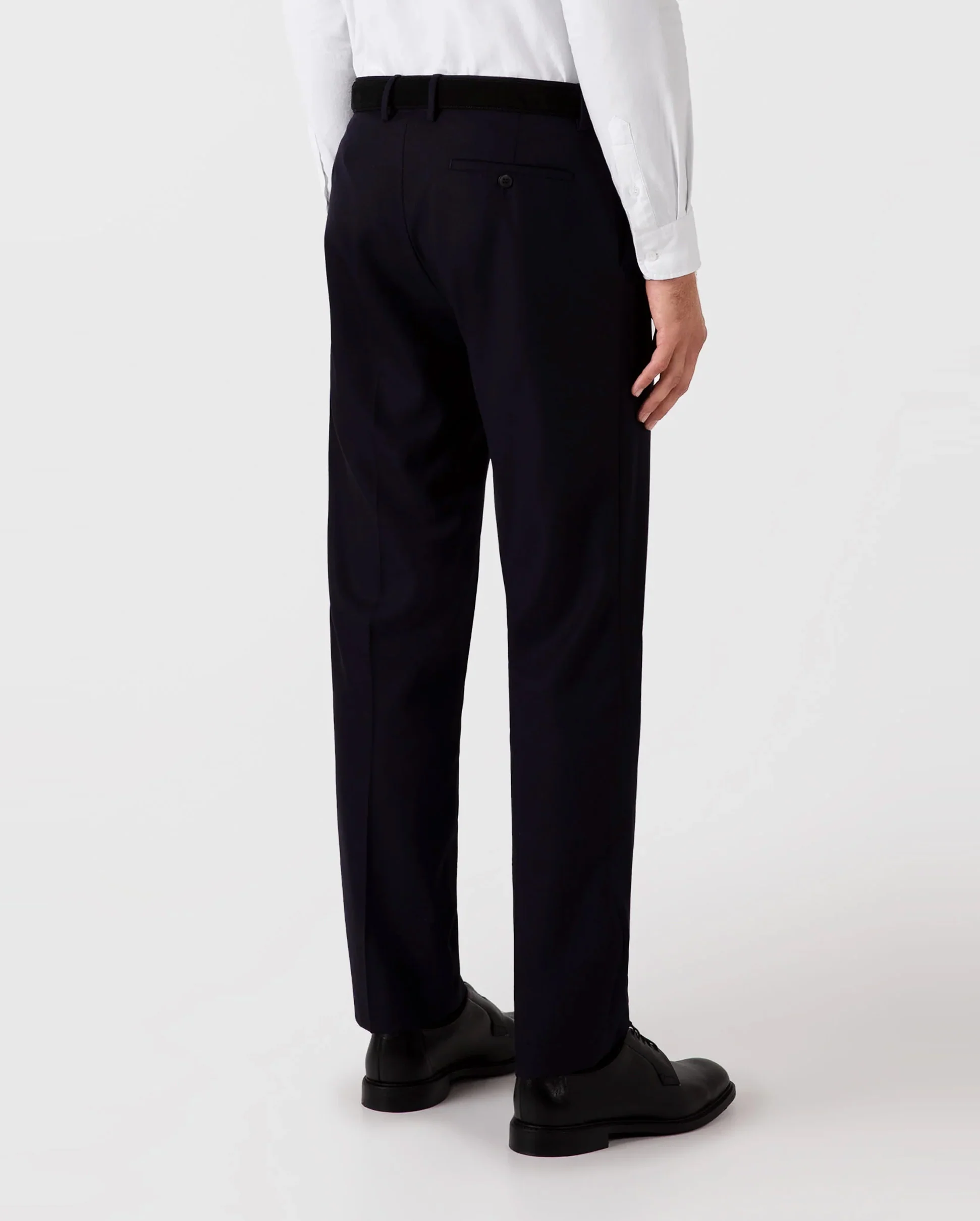 LIGHTWEIGHT TRAVEL WOOL TROUSER / NAVY - Image 2