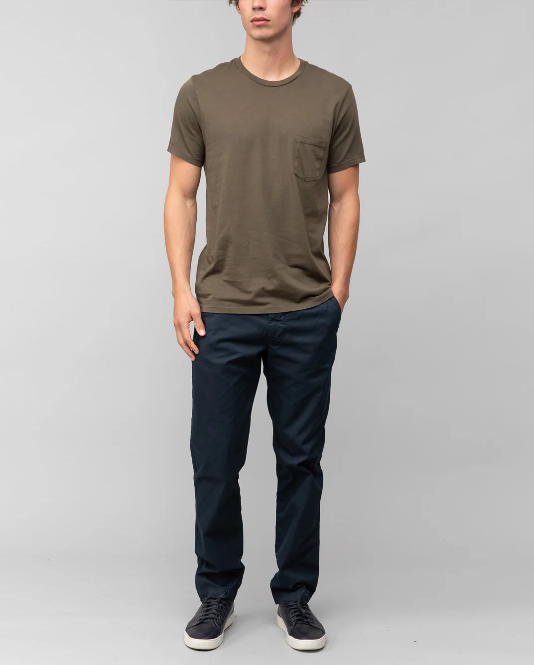 LIGHT TWILL TROUSER / NAVY - Image 2