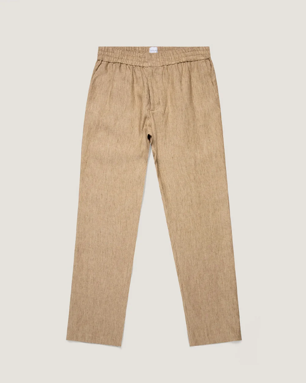 LINEN DRAWSTRING TROUSER / DUNE MELANGE - Image 6