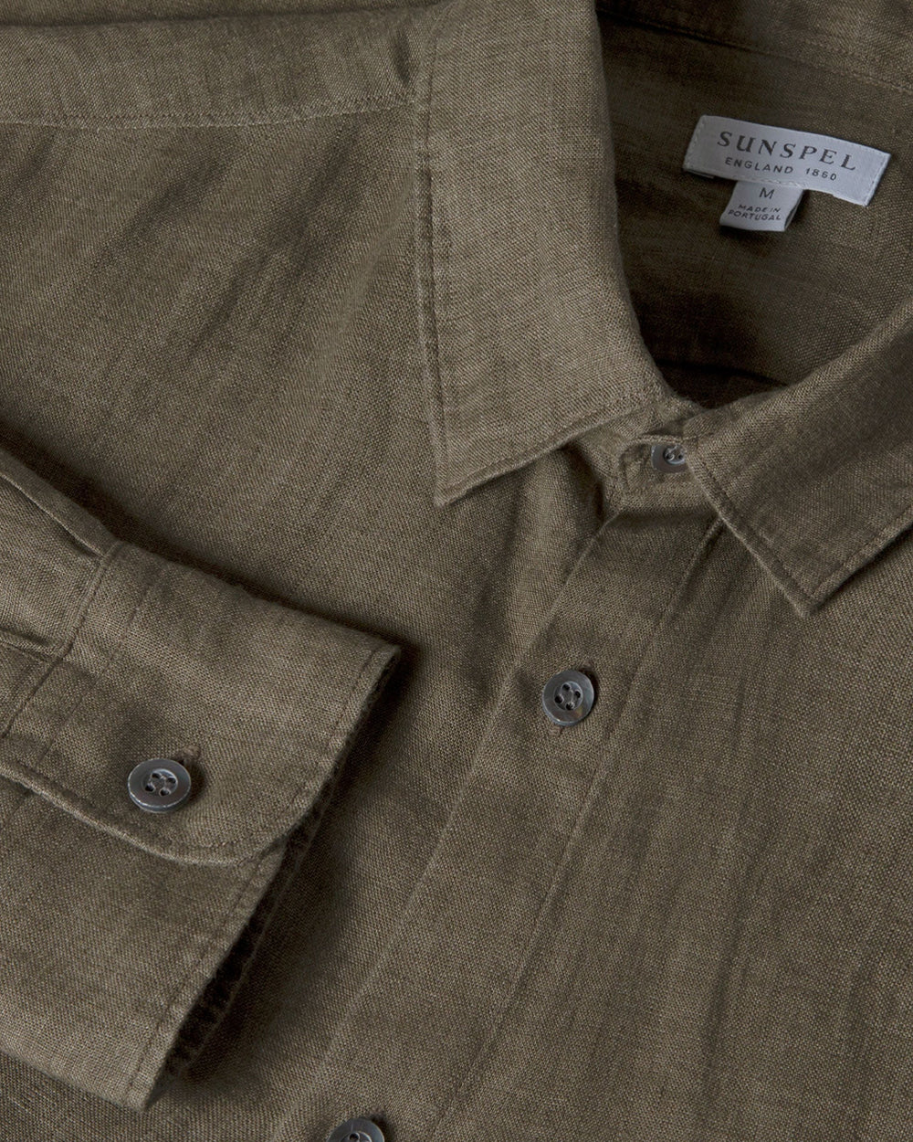 LINEN SHIRT / DUSK GREEN - Image 3