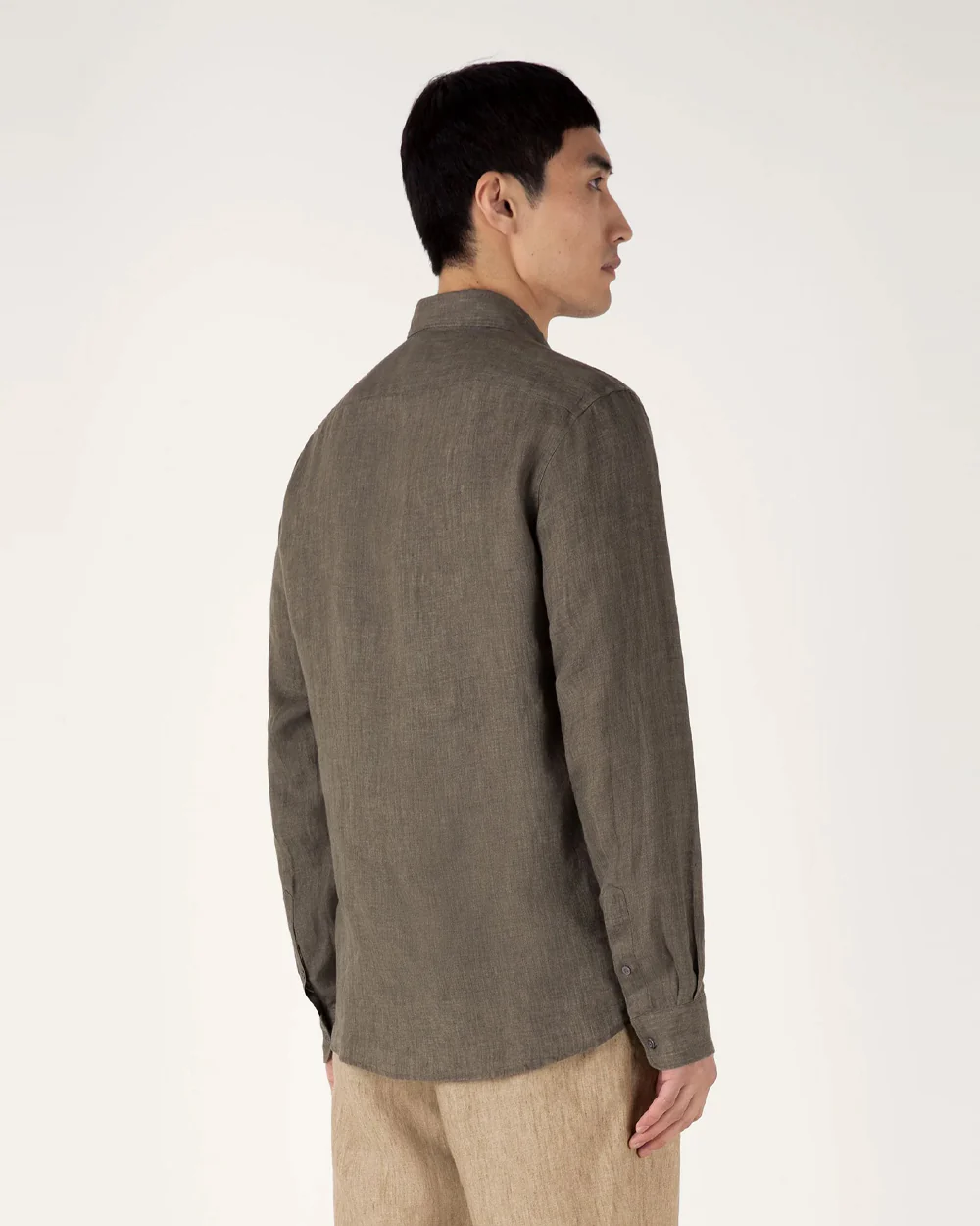 LINEN SHIRT / DUSK GREEN - Image 4