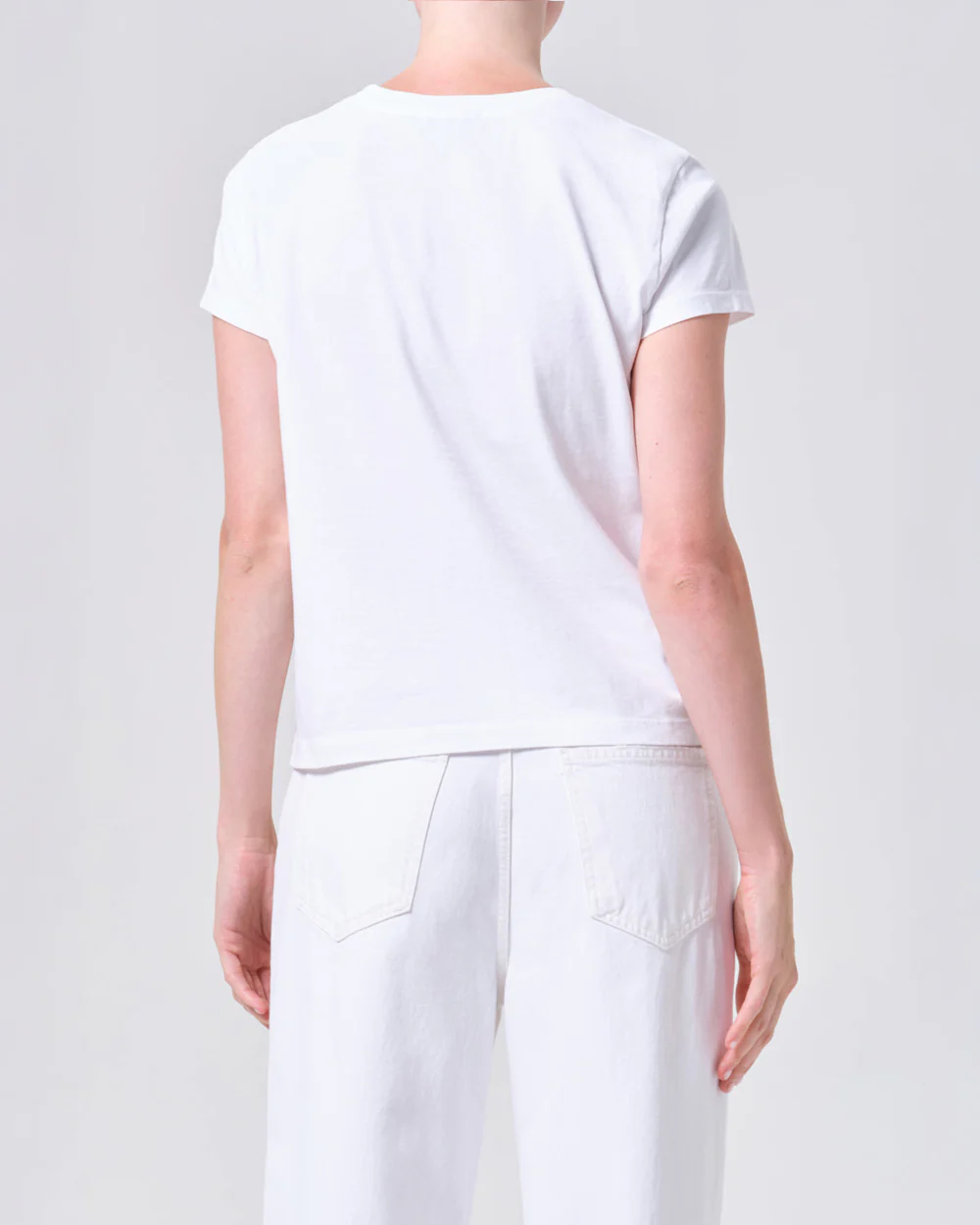 LONG LINE ADINE TEE / WHITE - Image 3