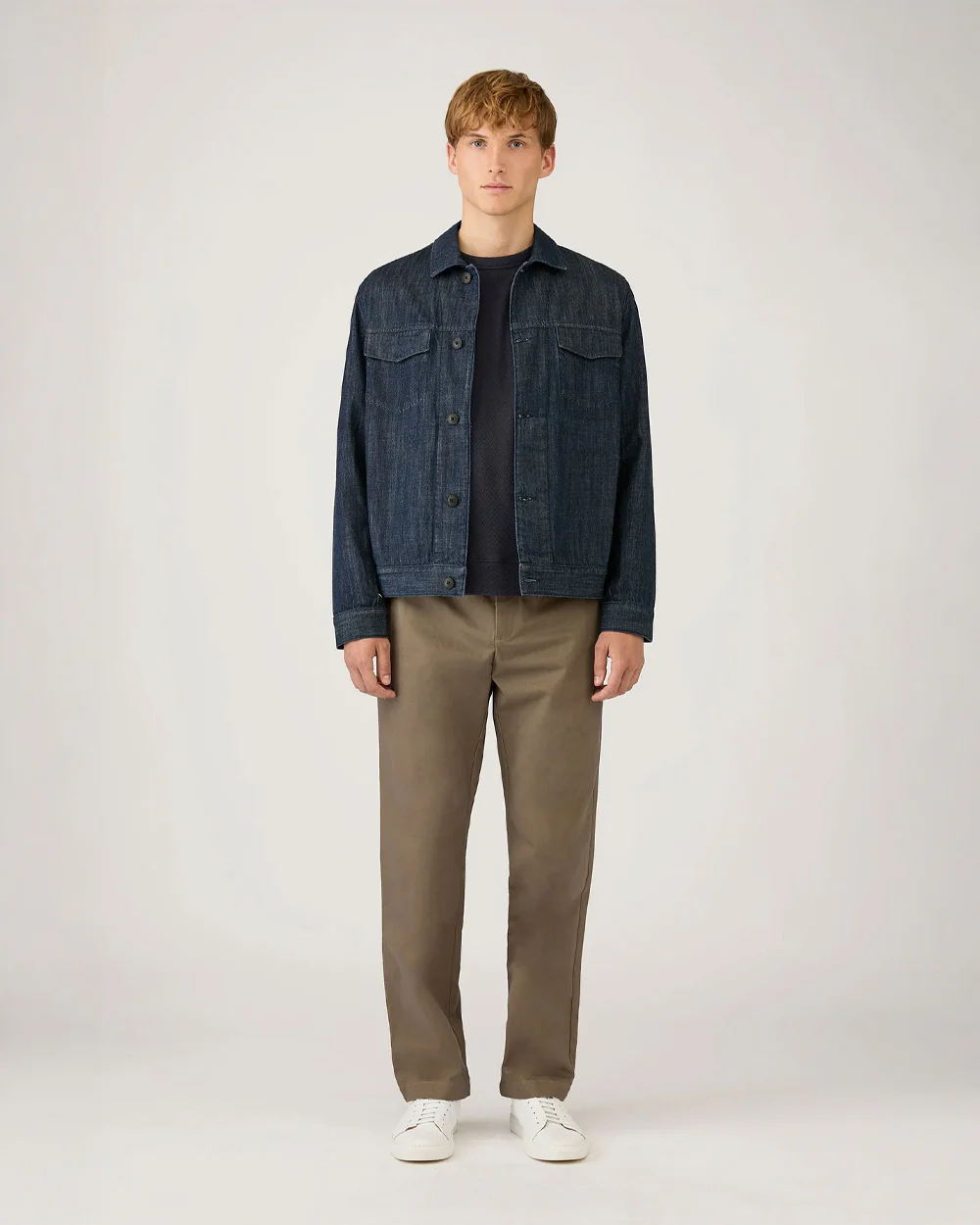 LONG SLEEVE CELLULOCK CREW NECK / NAVY - Image 2