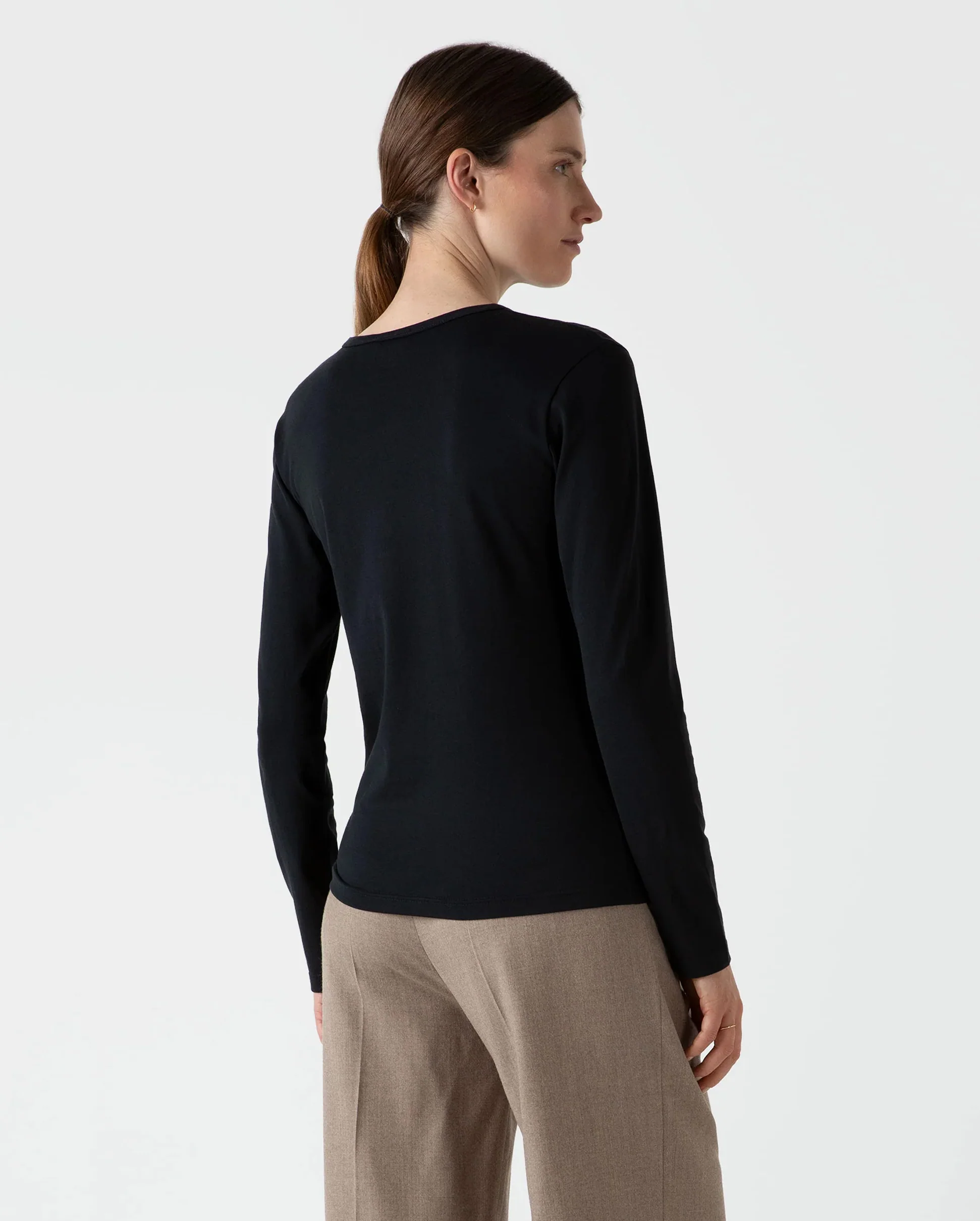 LONG SLEEVE CLASSIC T-SHIRT / BLACK - Image 3