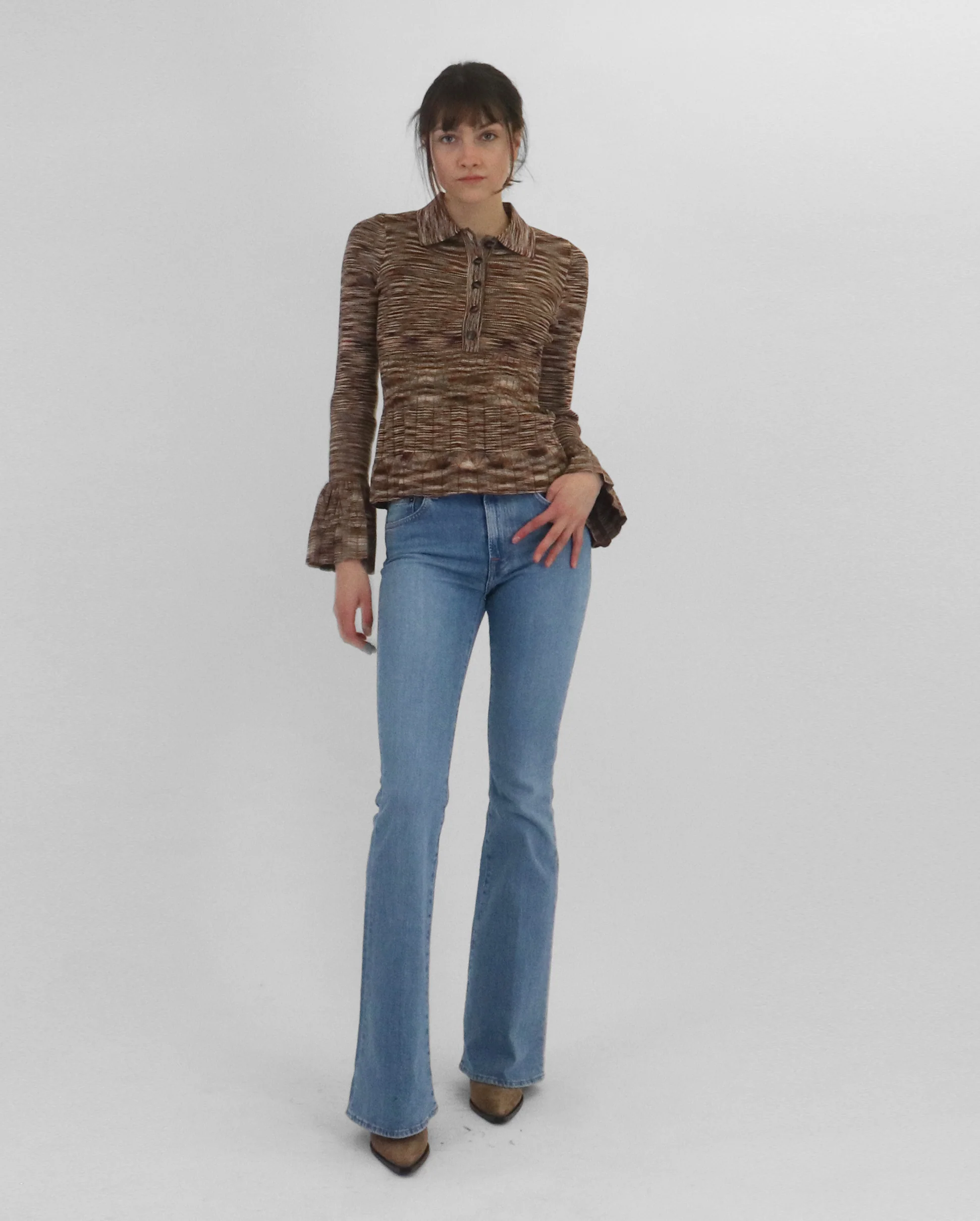 MACKENNA L/S POLO / CHOCOLATE - Image 2