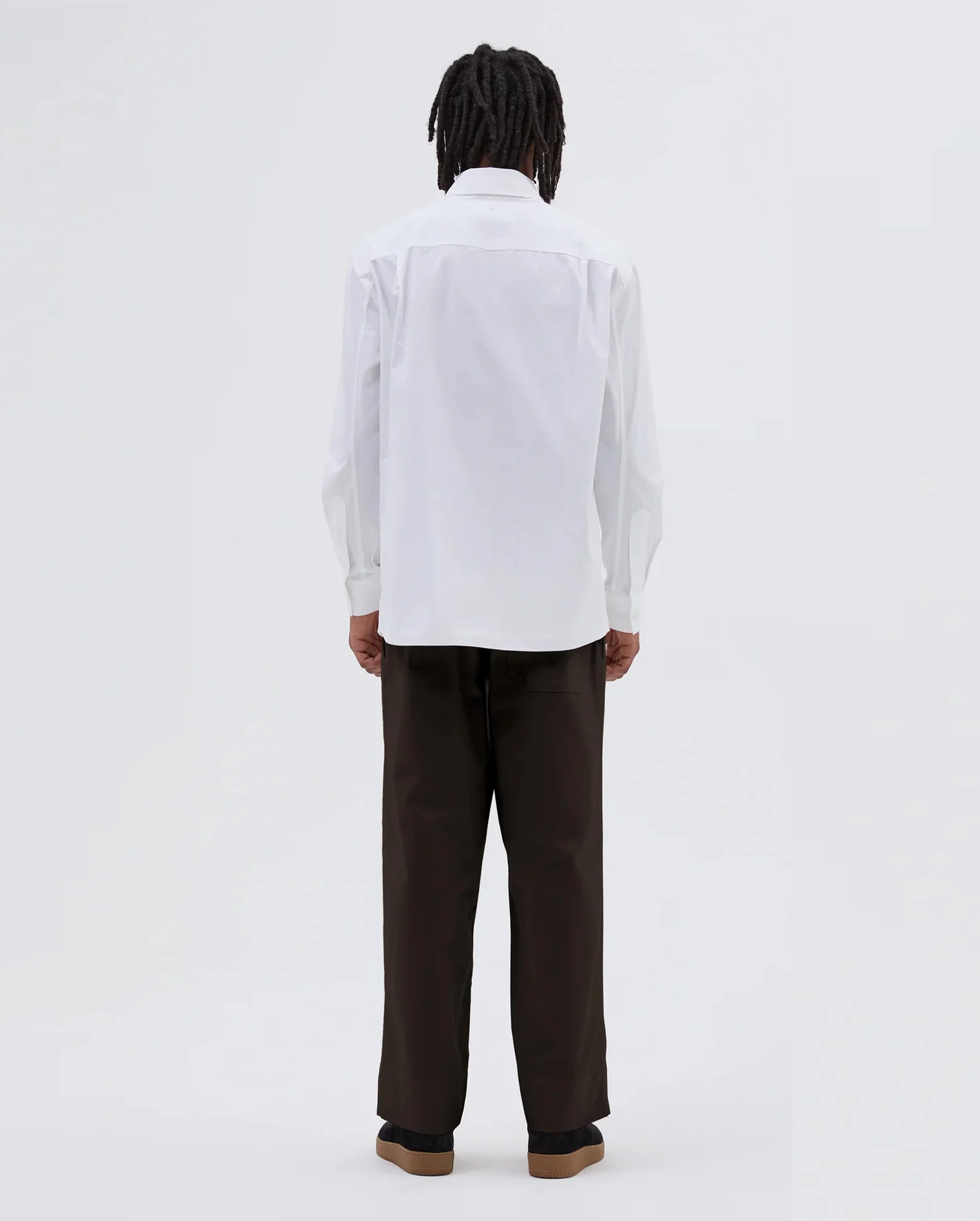 MHL BASIC SHIRT COMPACT COTTON POPLIN / WHITE - Image 3