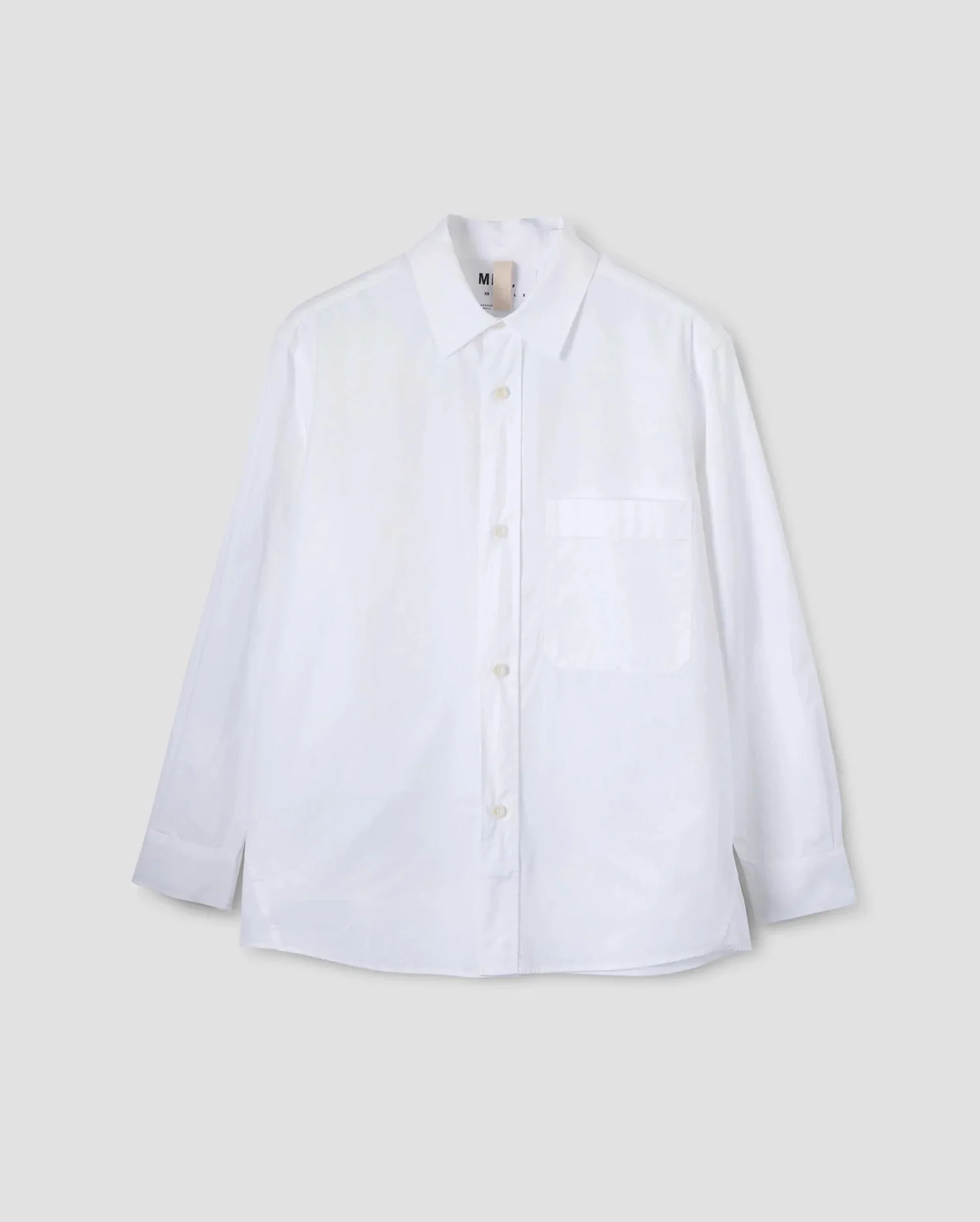 MHL BASIC SHIRT COMPACT COTTON POPLIN / WHITE - Image 4