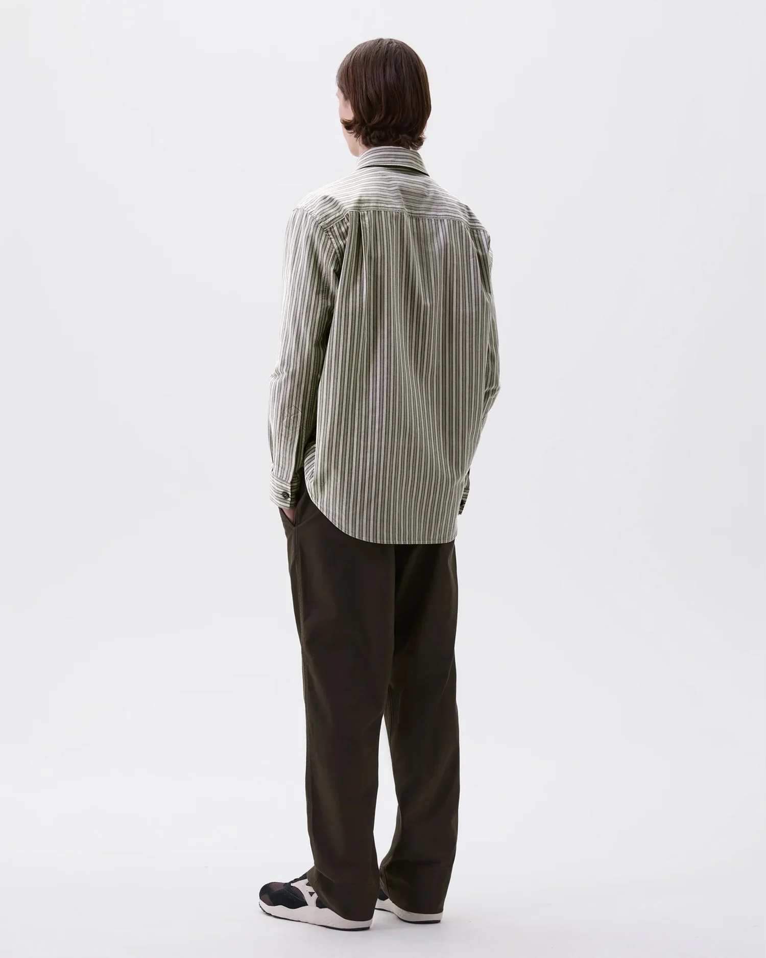 MHL BASIC SHIRT / FOREST STRIPE - Image 3