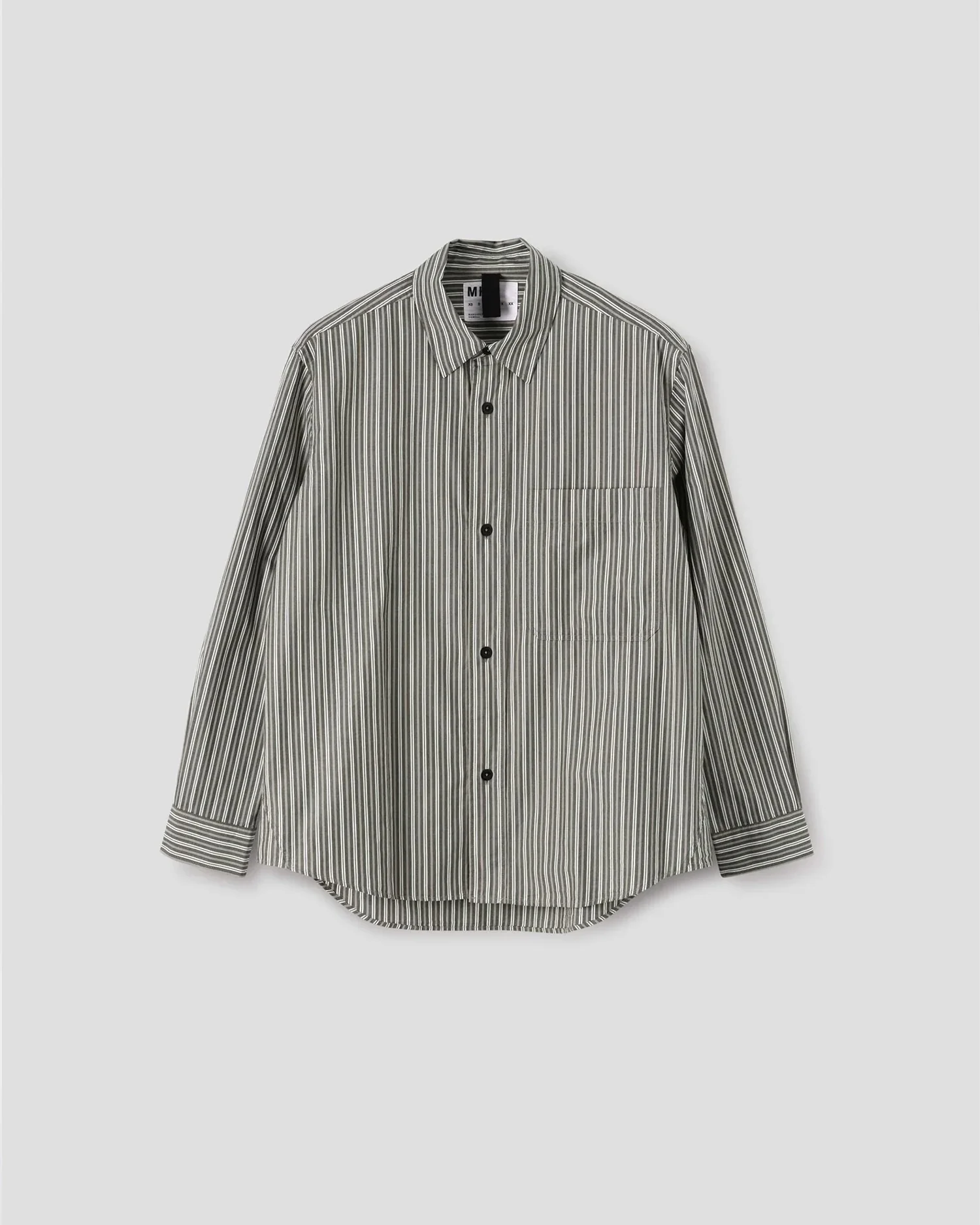 MHL BASIC SHIRT / FOREST STRIPE - Image 4