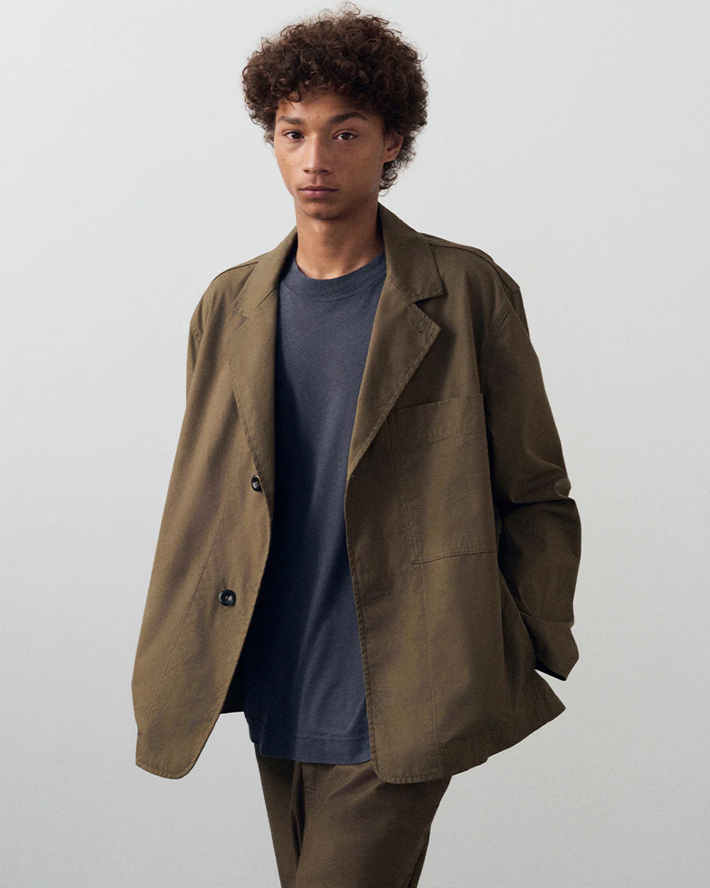 MHL MINIMAL BLAZER / KHAKI - Image 2