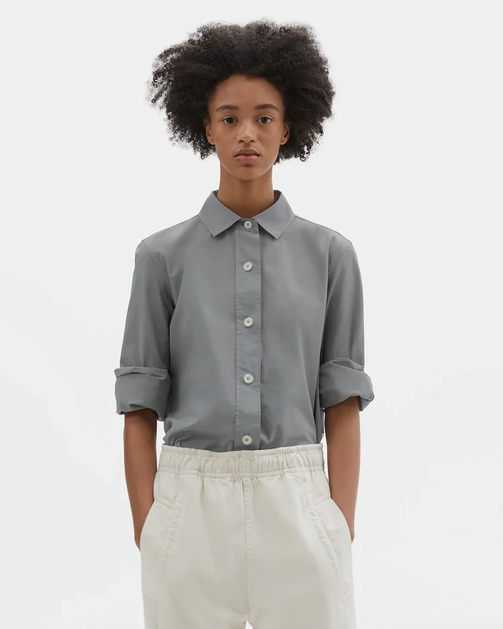 MHL SIMPLE SHIRT / FOG