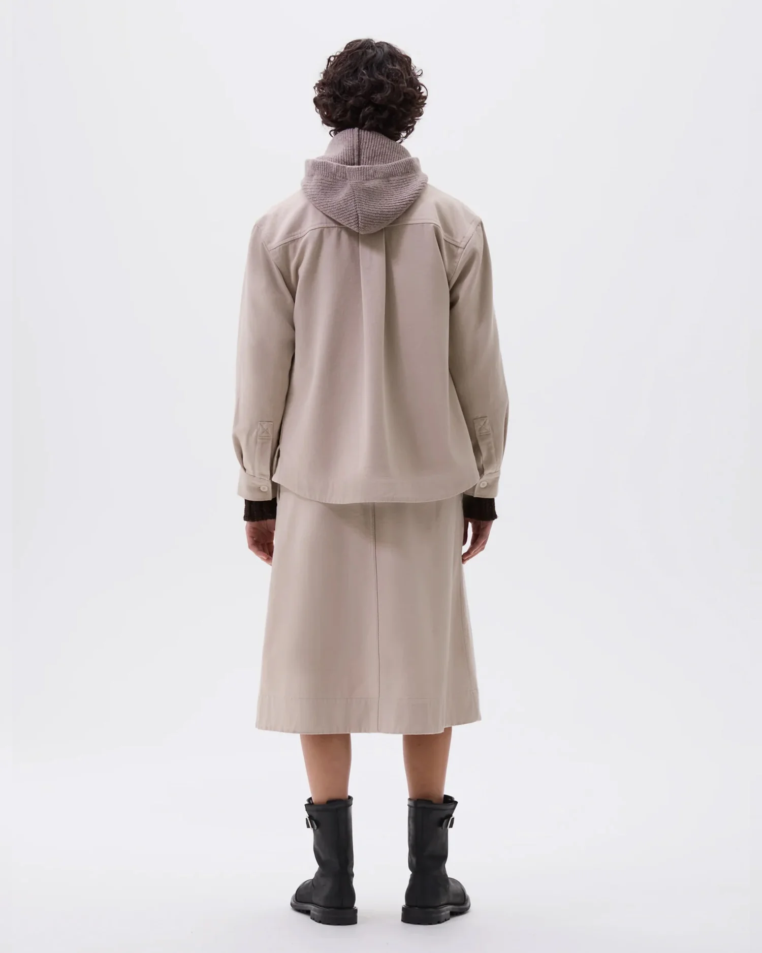 MHL SINGLE POCKET OVERSHIRT / BONE - Image 3