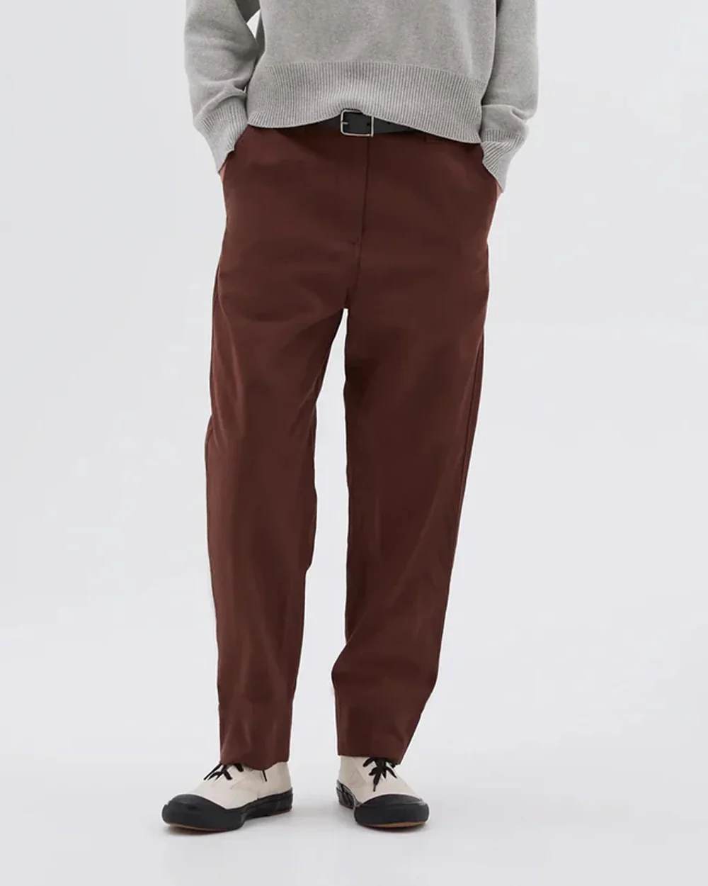 MHL TAPERED FLAT FRONT TROUSER / MINERAL