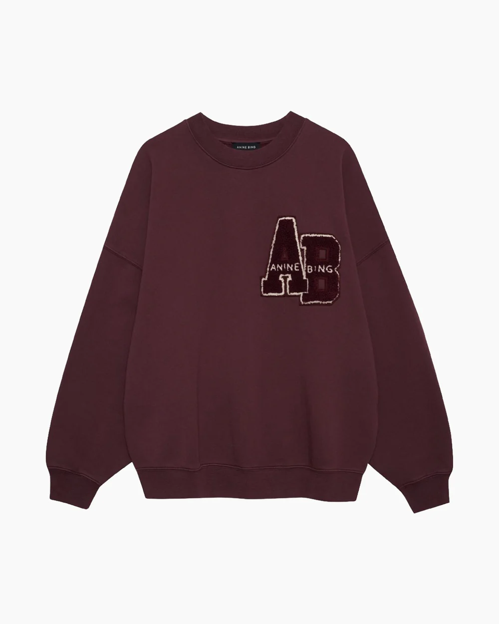 MILES SWEATSHIRT LETTERMAN / FIG - Image 3