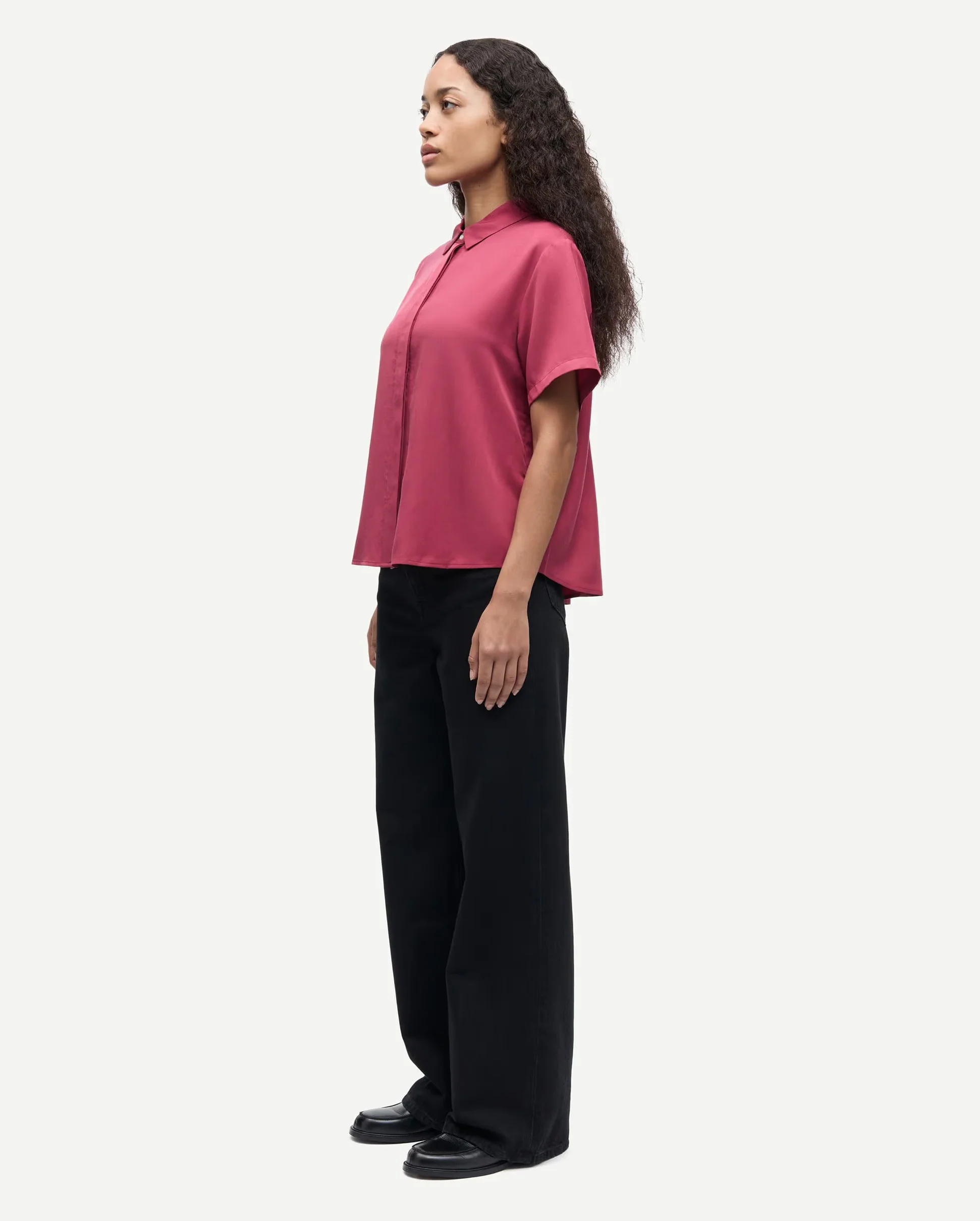 MINA SS SHIRT 14028 / EARTH RED - Image 2