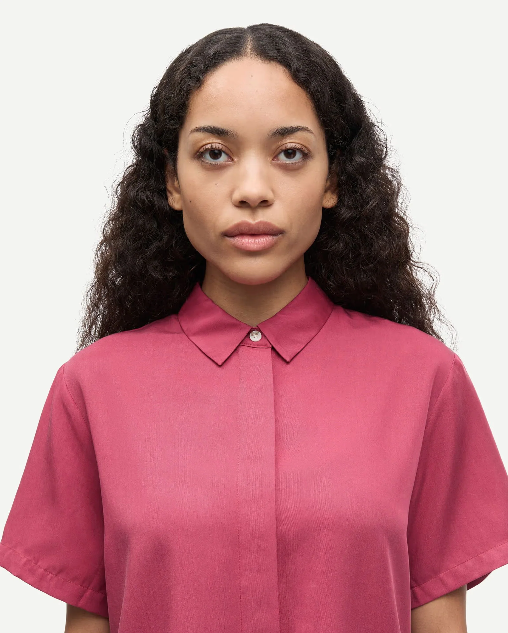 MINA SS SHIRT 14028 / EARTH RED - Image 3
