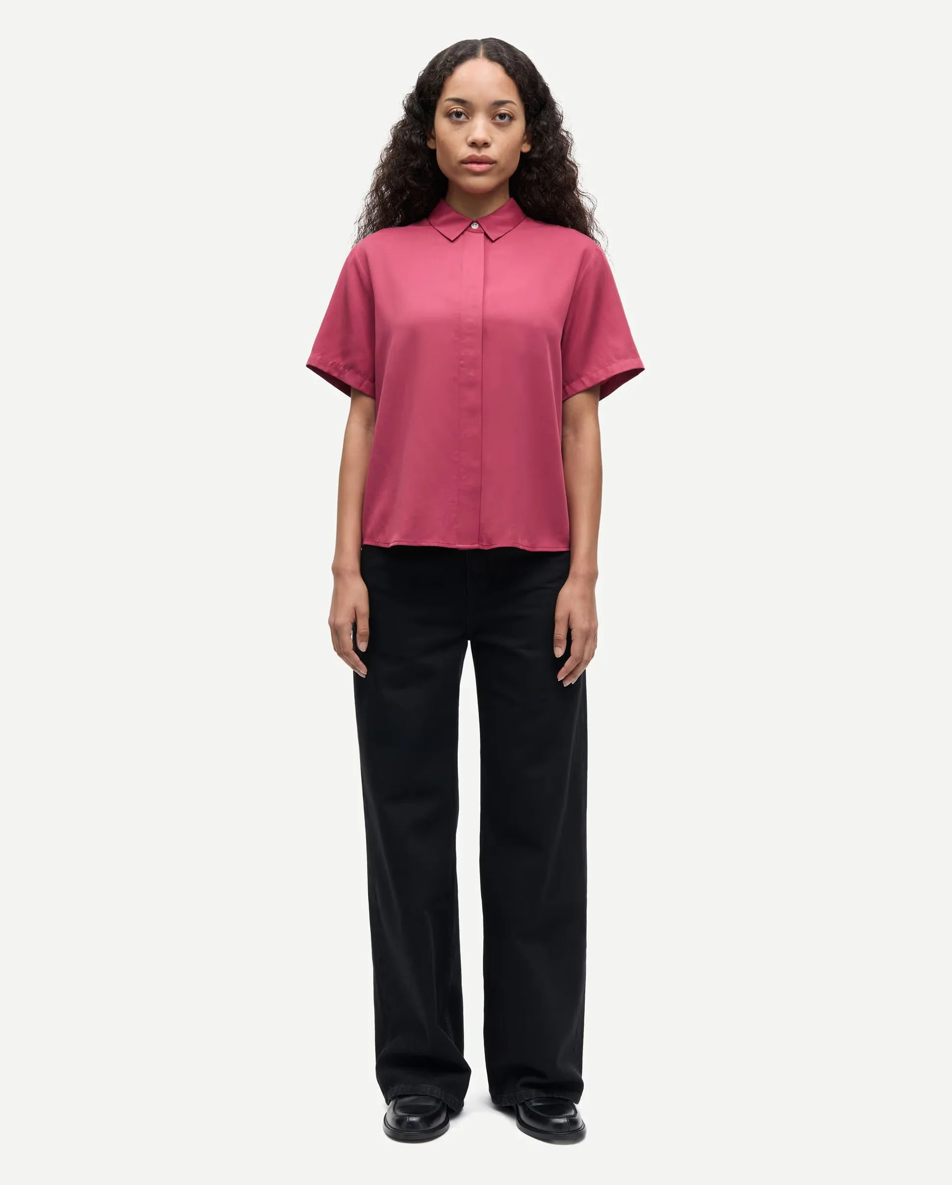 MINA SS SHIRT 14028 / EARTH RED - Image 4
