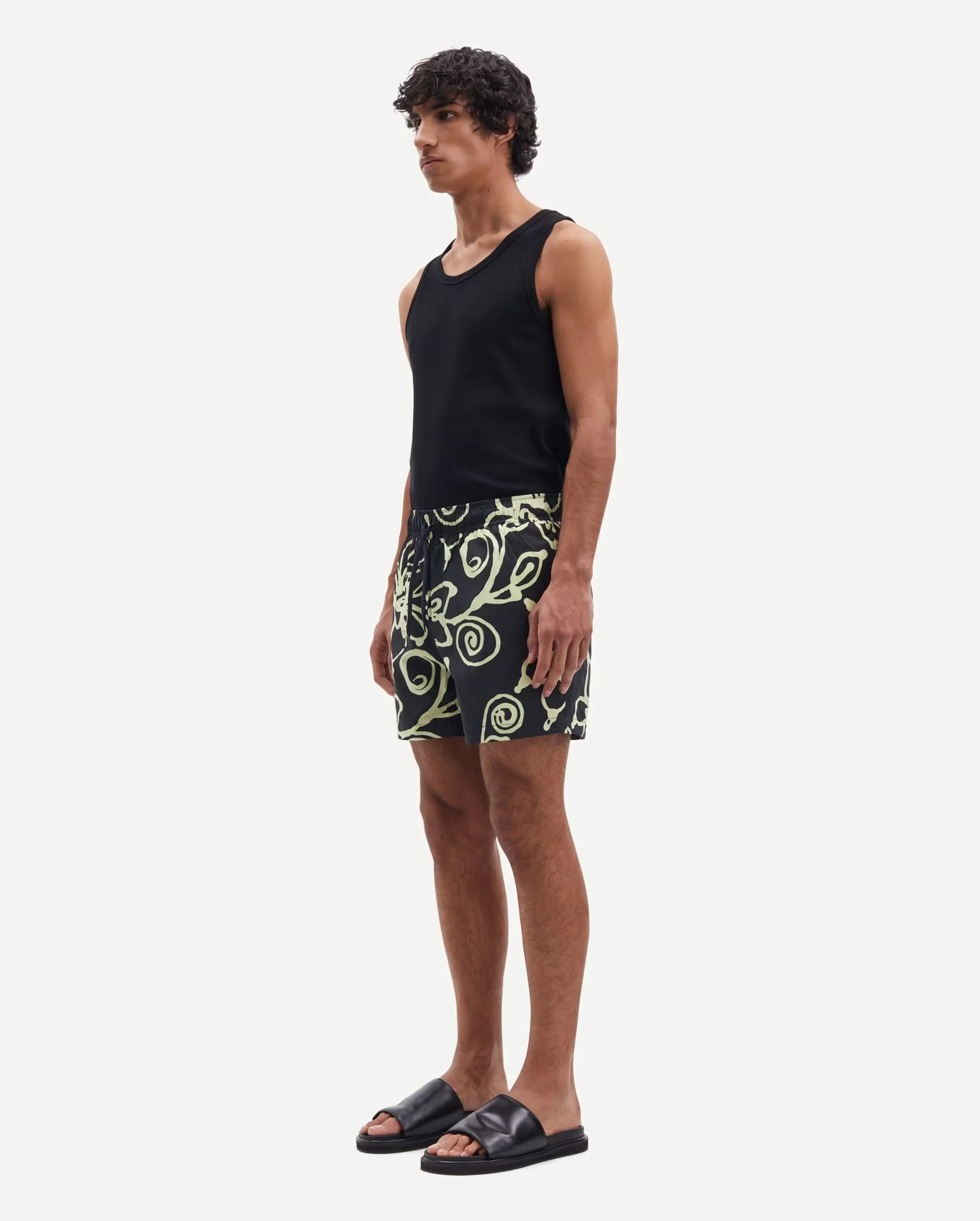 MOSES SWIM SHORTS AOP 14702 / YELLOW BLOSSOM - Image 3