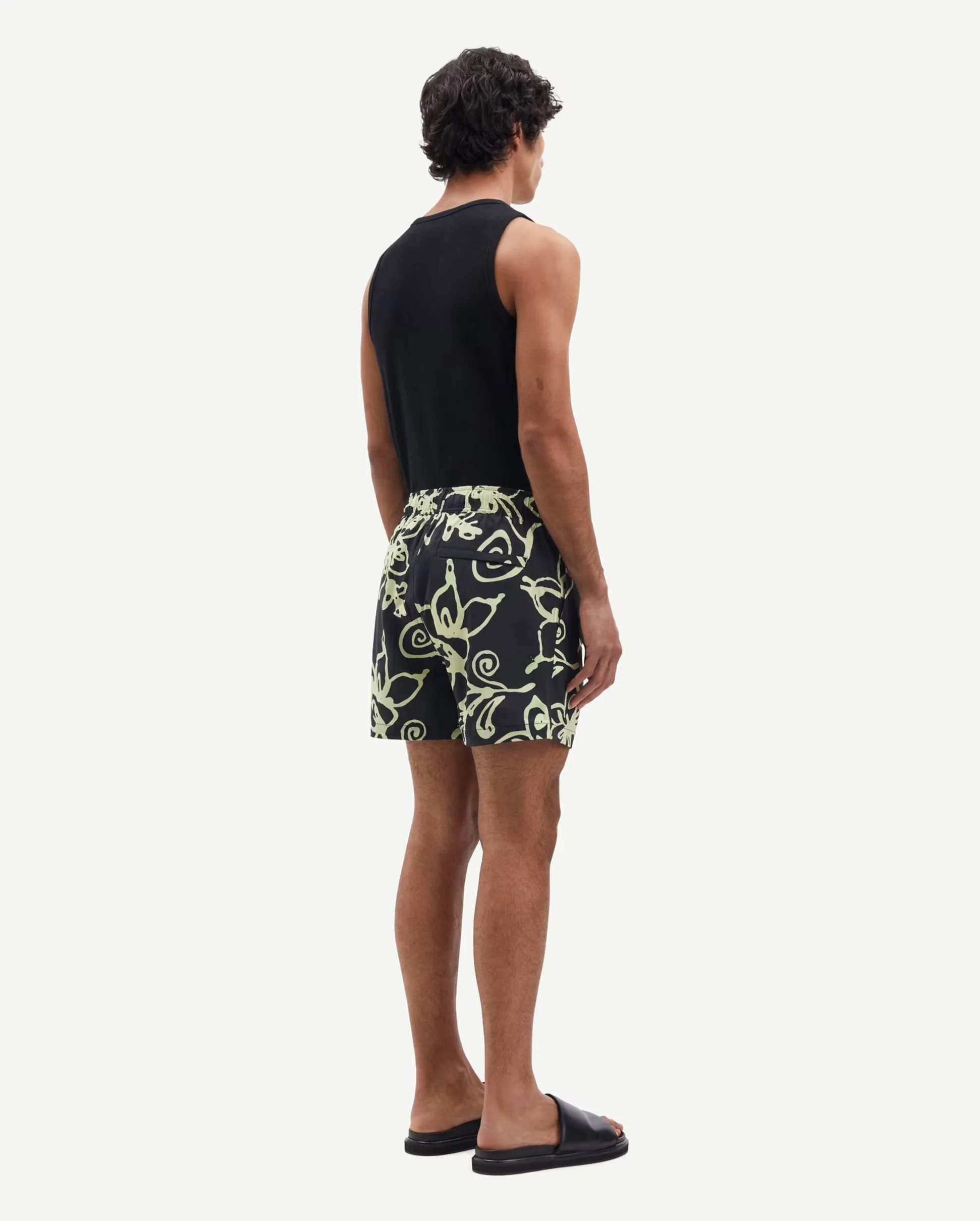 MOSES SWIM SHORTS AOP 14702 / YELLOW BLOSSOM - Image 4
