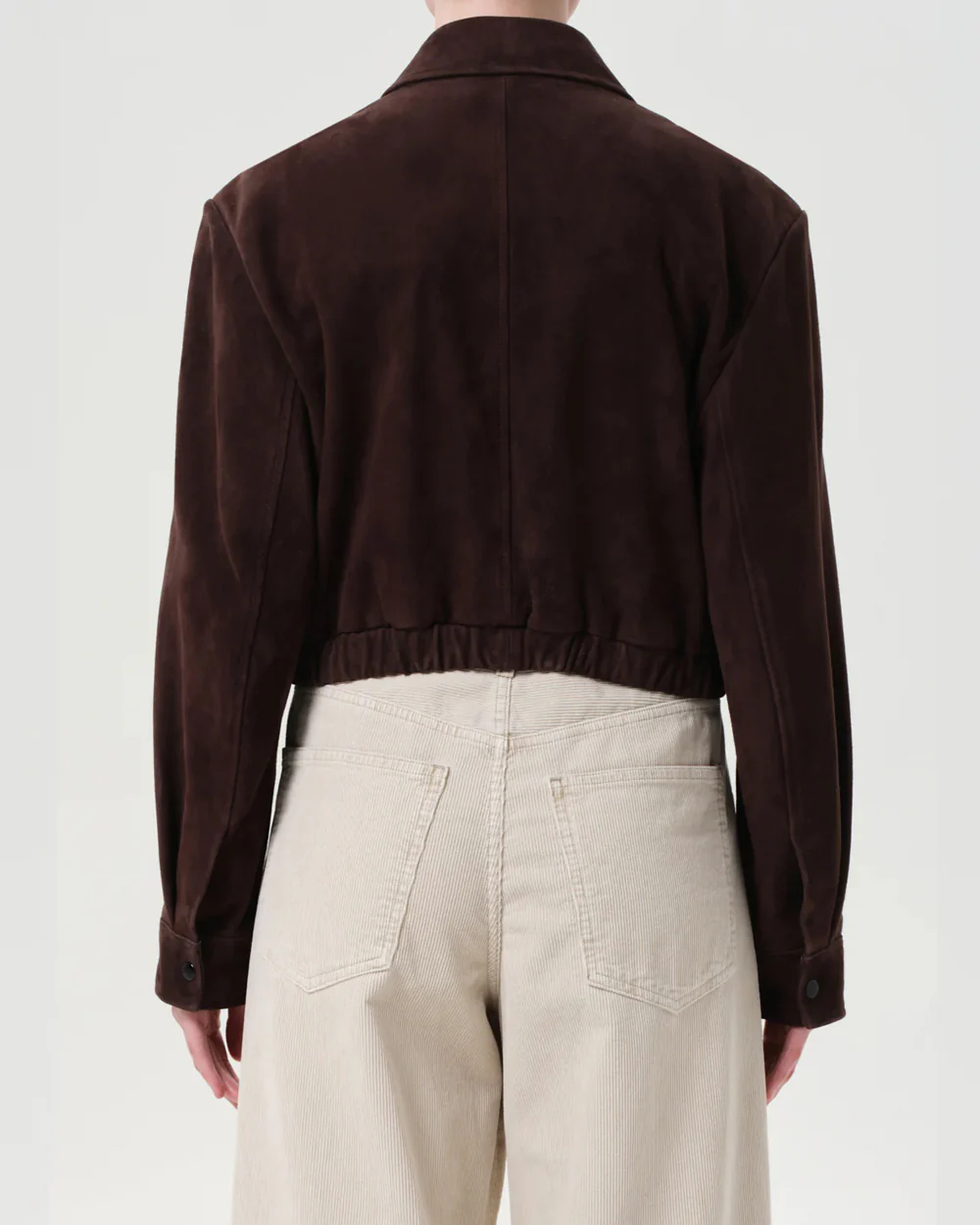 NAHLA CROPPED SUEDE JACKET / ROOT - Image 3