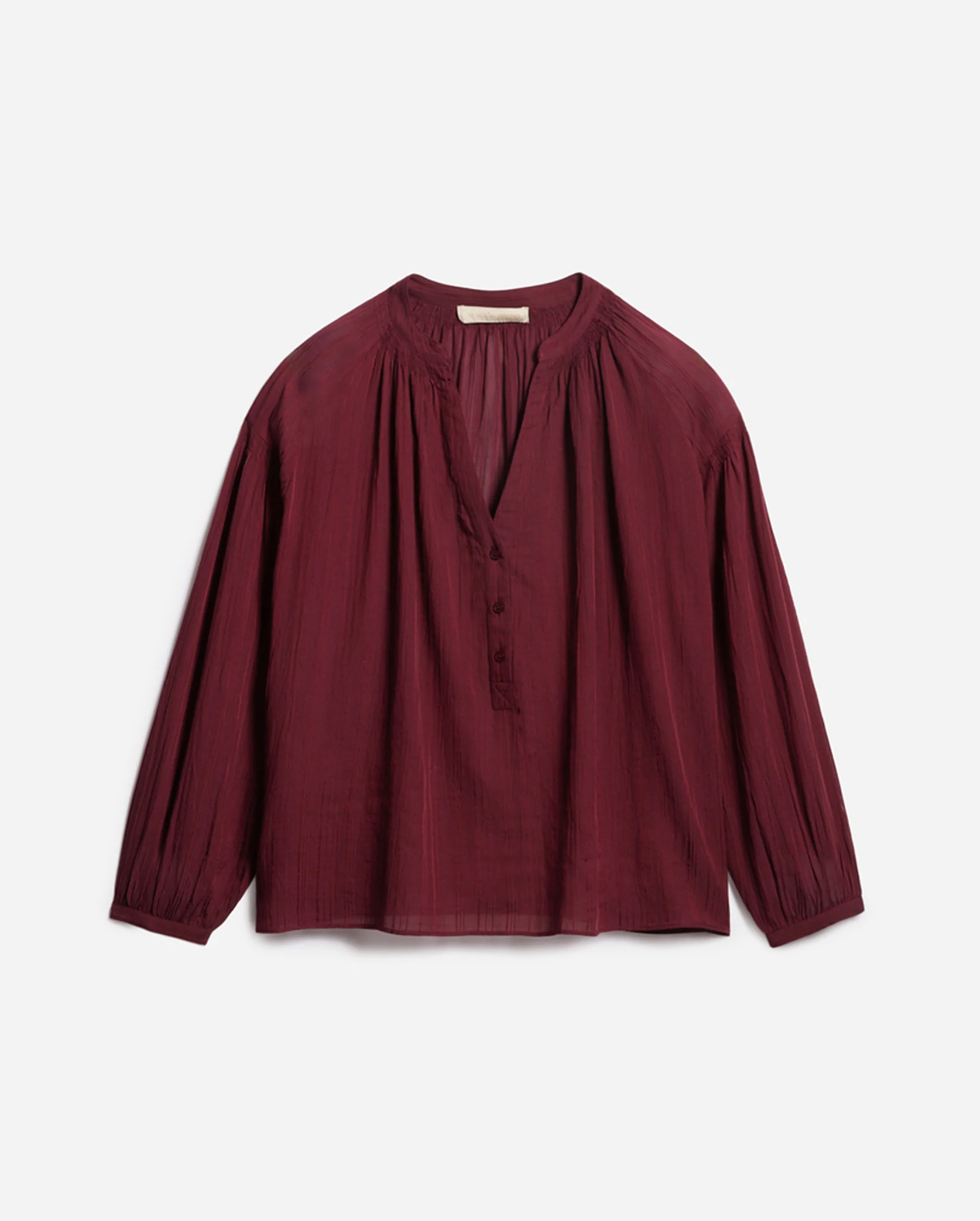 NIPOA BLOUSE / BORDEAUX - Image 5