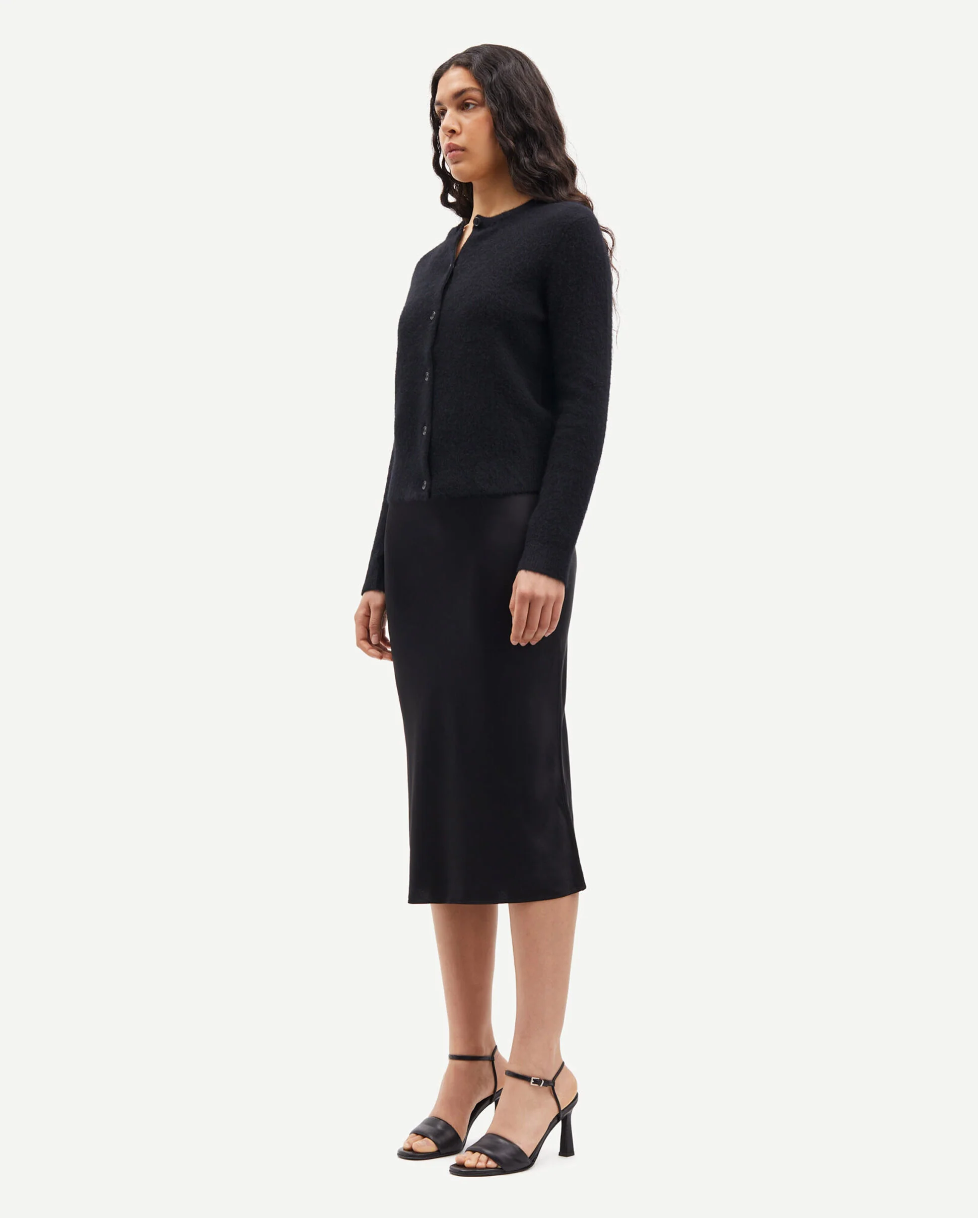 NOR SHORT CARDIGAN 7355 / BLACK - Image 4